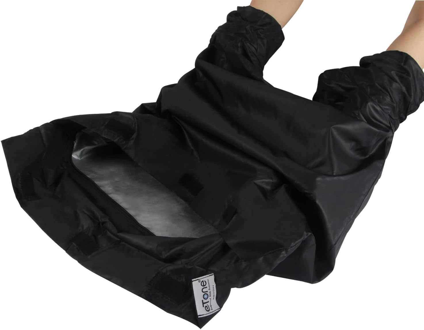 Darkroom Equipment Etone Film Changing Bag Camera Dedicated Film Developing Darkroom Zipper Bag Double Layer Load Photography 22X22.8'' Photography Accessories (M) image number 5