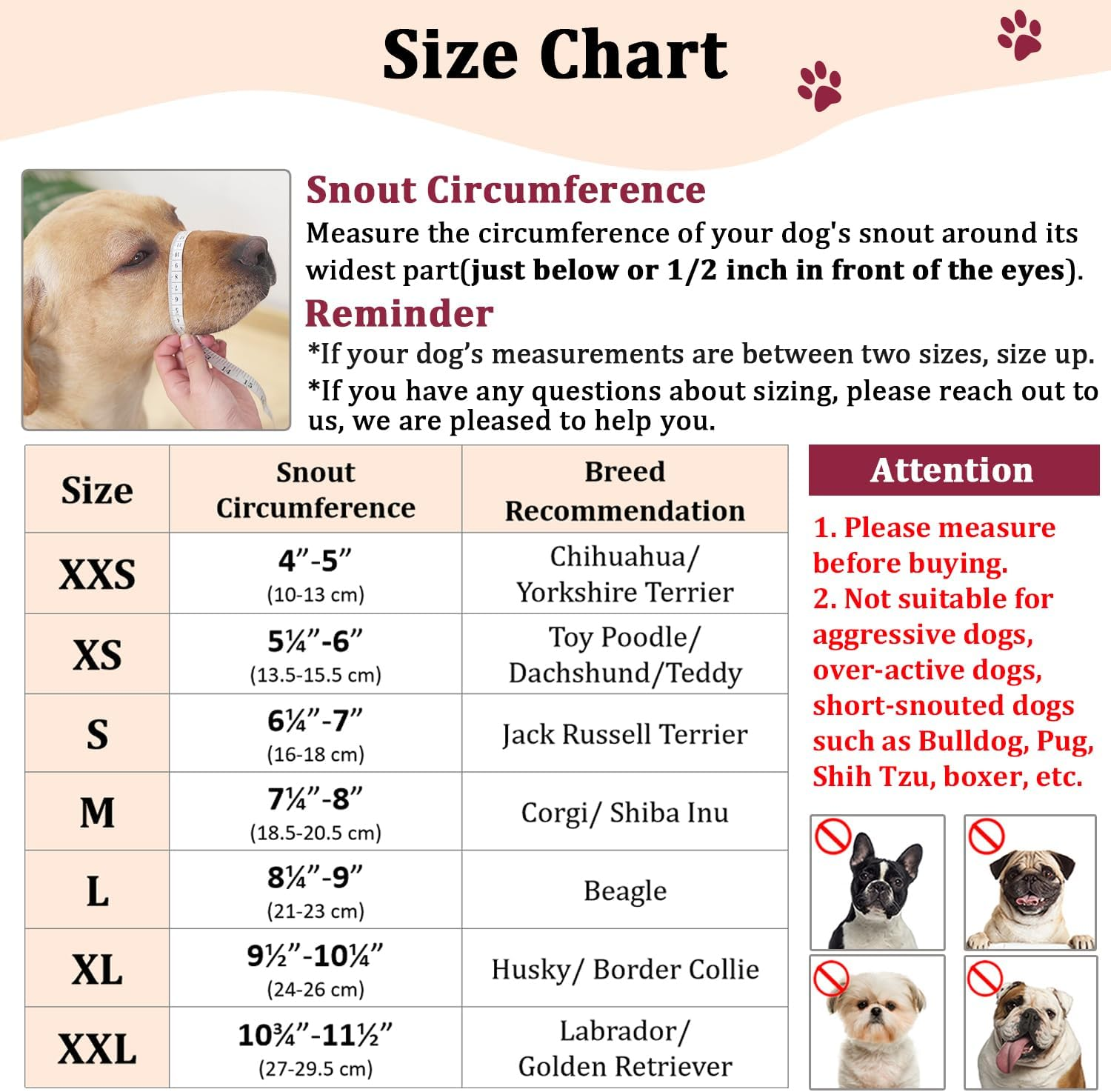 Mayerzon Dog Muzzle, Soft Mesh Muzzles for Small Medium Large Dogs Chihuahua Poodle Husky Labrador Retriever, Breathable Dog Mouth Guard for Biting Chewing Grooming, Allow Panting Drinking(Xs, Black) image number 6