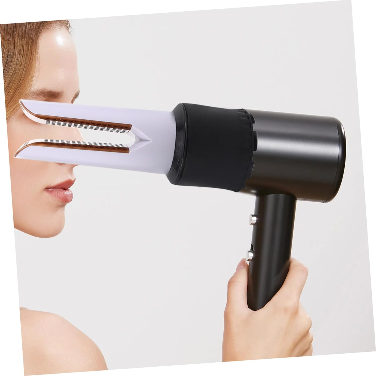 LALADEFIEE Hair Dryer Straightener Nozzle Attachment Precision Styling Tool Diffuser Hair Dryer Comb for Blow image number 1