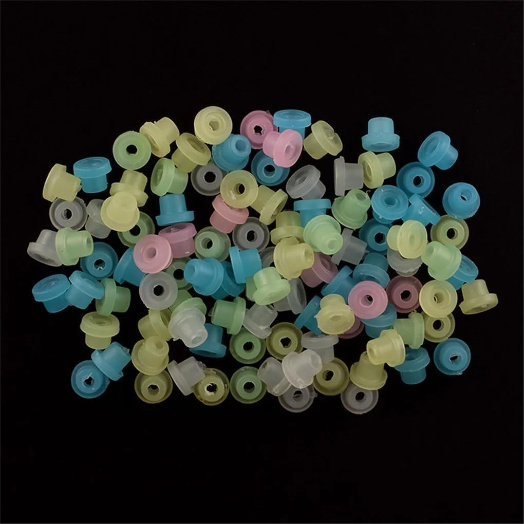 100 Pcs Colour Tattoo Machine Needle Grommet, Soft Tattoo Rubber Nipple Tattoo Supplies Tattoo Machine Parts Piercing Supplies image number 6