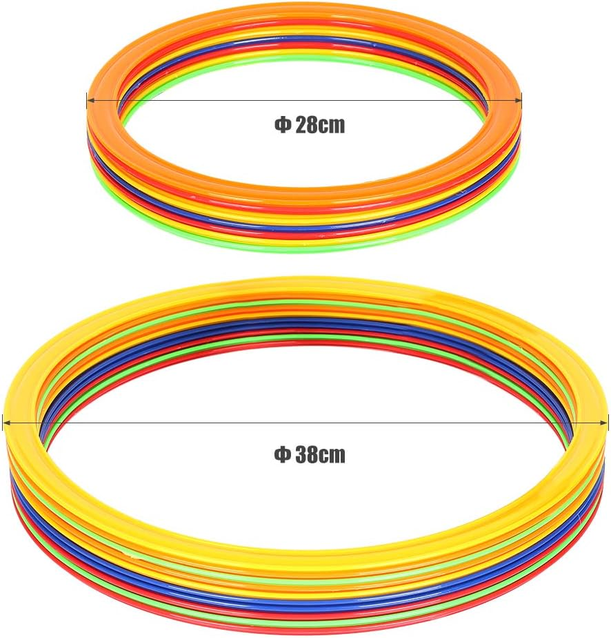 10Pcs 28Cm/38Cm Agility Speed Ring Football Soccer Basketball Sport Training Rings Equipment GTRH image number 6