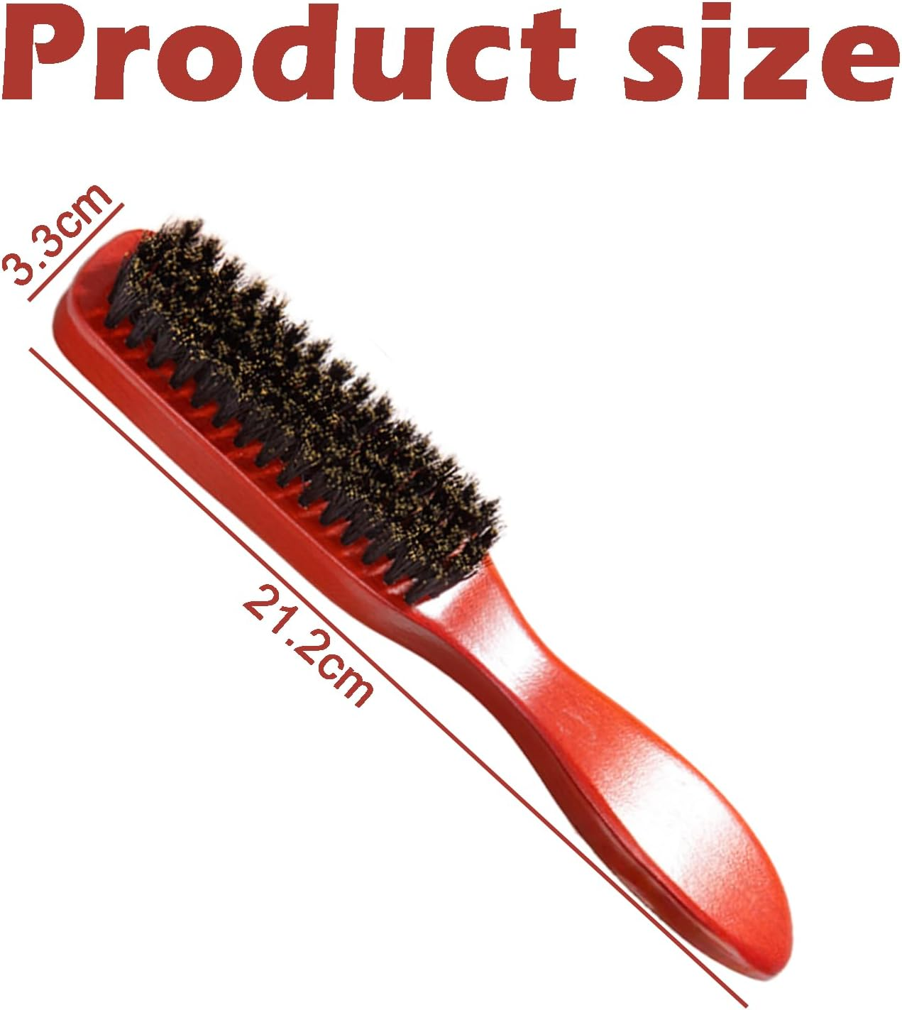 Treayes Boar Bristle Brush for Beard Styling, Men and Women'S Natural Hair Brush with Wooden Handle image number 5