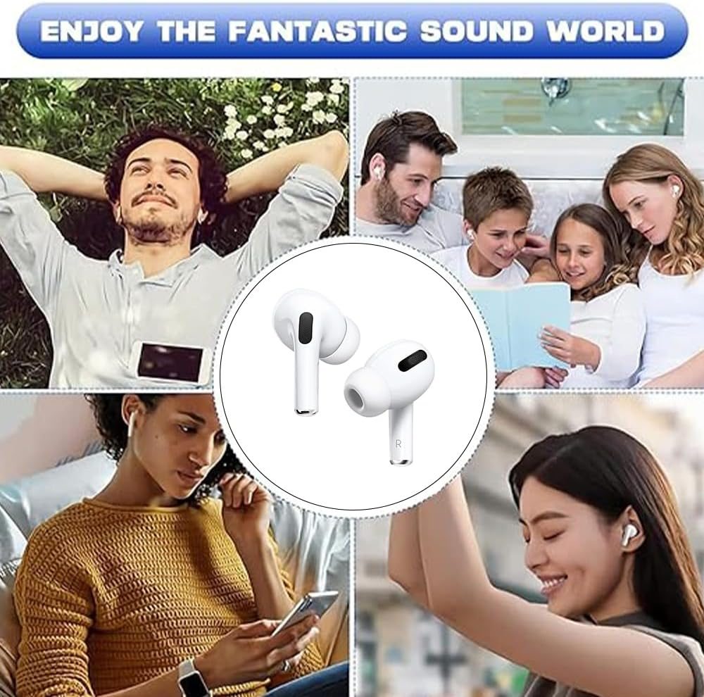 12 Pieces Replacement Ear Tips for Airpods Pro 2, 3 Size Replacement Silicone Rubber Eartips Earbuds Buds Tipsfor In-Ear Headphones Earbuds Earphones (S/M/L) (White) image number 4