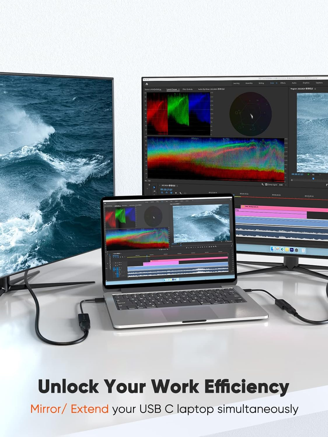 USB C to DP Adapter, Cablecreation USB C to Display Port Adapter 4K/60Hz,Mac Mini,Galaxy S22/S20,XPS 15/13,Valve Index, Ipad Pro Chrombook Pixel, Black image number 6