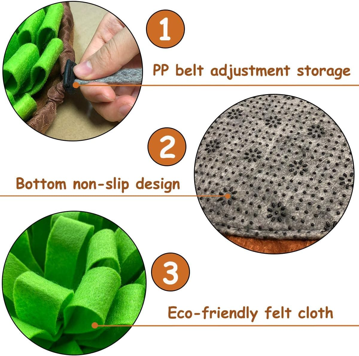 Heatunk Interactive Snuffle Mat for Pets: Encourages Natural Foraging & Stress Relief - Ideal for Dogs, Cats, and More