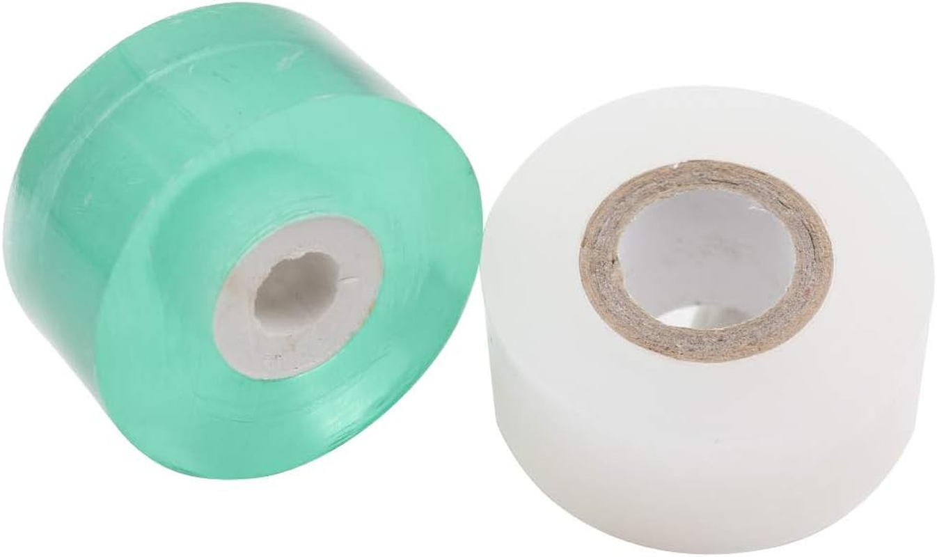 HAINABC Grafting Tape 2 PCS, Stretchable Garden Grafting Tape Plants Repair Tapes for Floral Fruit Tree and Poly Budding Tape - Green & White image number 2