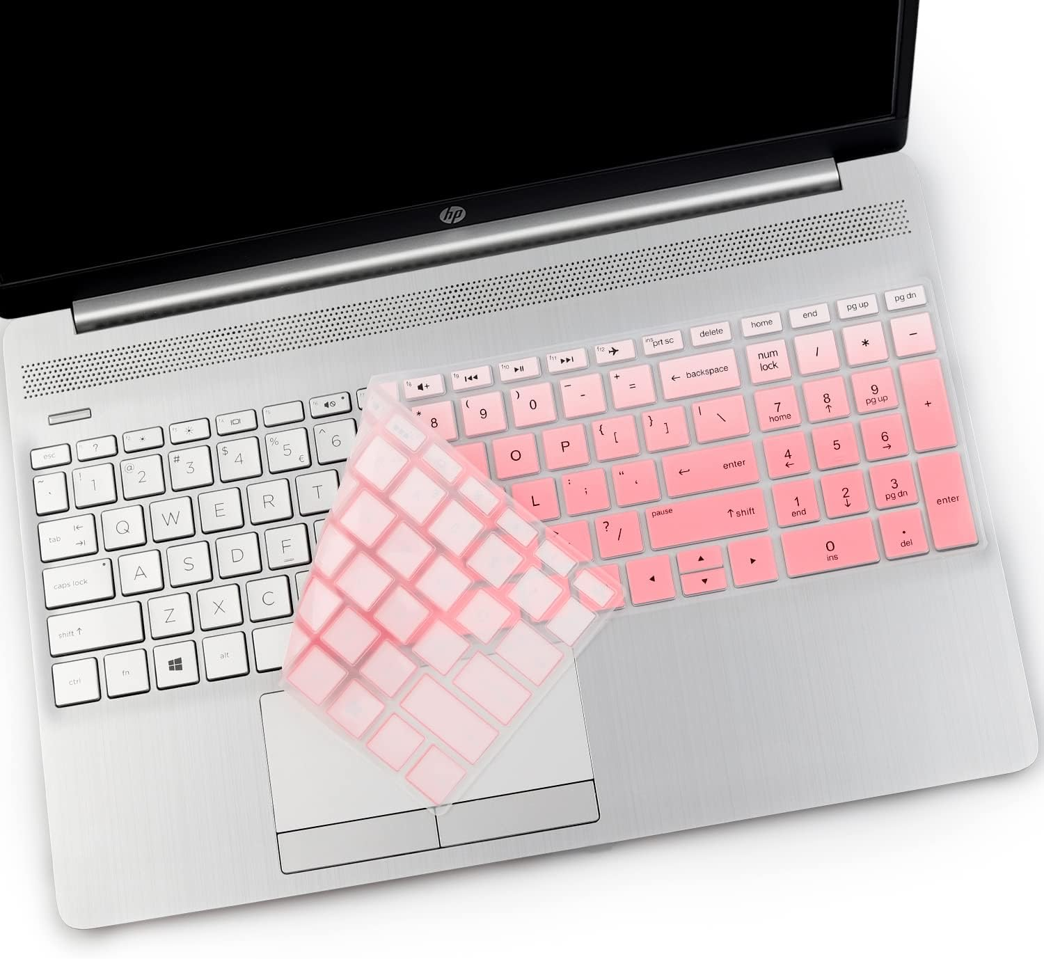 2Pcs I-Tensodo Keyboard Cover Skin for 15.6 HP Pavilion X360 15-BR075NR 15M-BP012DX BP011DX BP111DX BP112DX 15M-BQ021DX BQ121DX, 15-BS020NR 15-BS020WM 15-BS013DX 15-BW011DX, HP Envy 17M image number 5