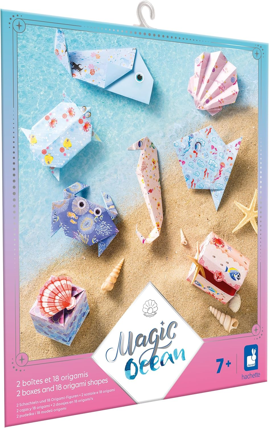 Janod Magic Ocean 2 Boxes and 18 Origamis Shapes Activity Box image number 3