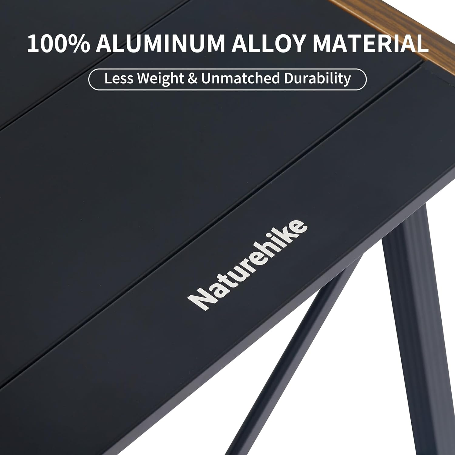 Naturehike IGT Camping Table, Ultralight Folding Aluminum Camp Table with Carry Bag, Portable IGT Unit Combination Table for Outdoor Cooking Car Camping Picnic RV Trip Patio Backyard BBQ (Black) image number 5