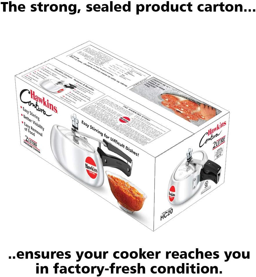 Hawkins Contura Pressure Cooker, 2 Litre Capacity image number 3