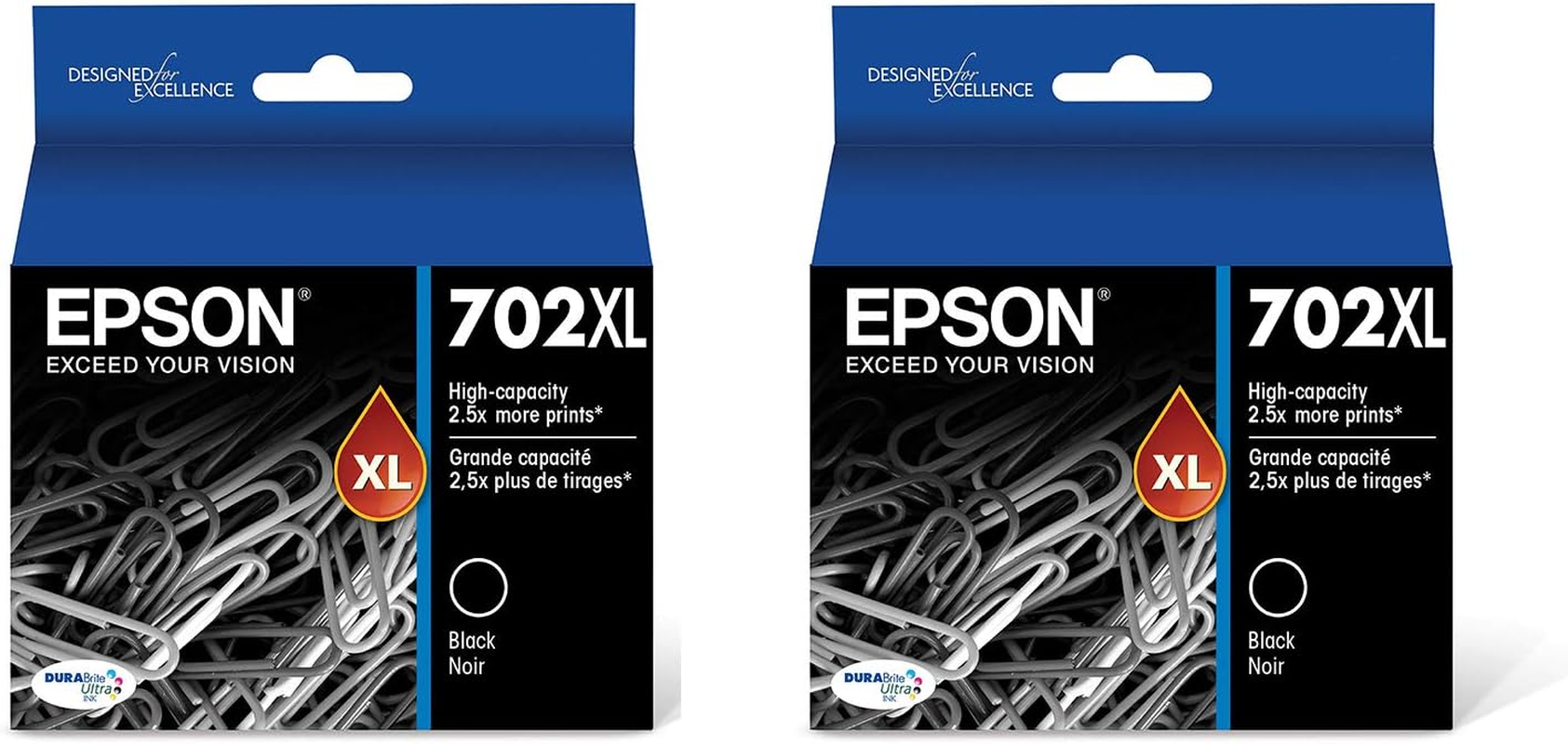 EPSON 702 Durabrite Ultra Ink High Capacity Yellow Cartridge (T702XL420) Works with Workforce Pro WF-3720, WF-3730, WF-3733