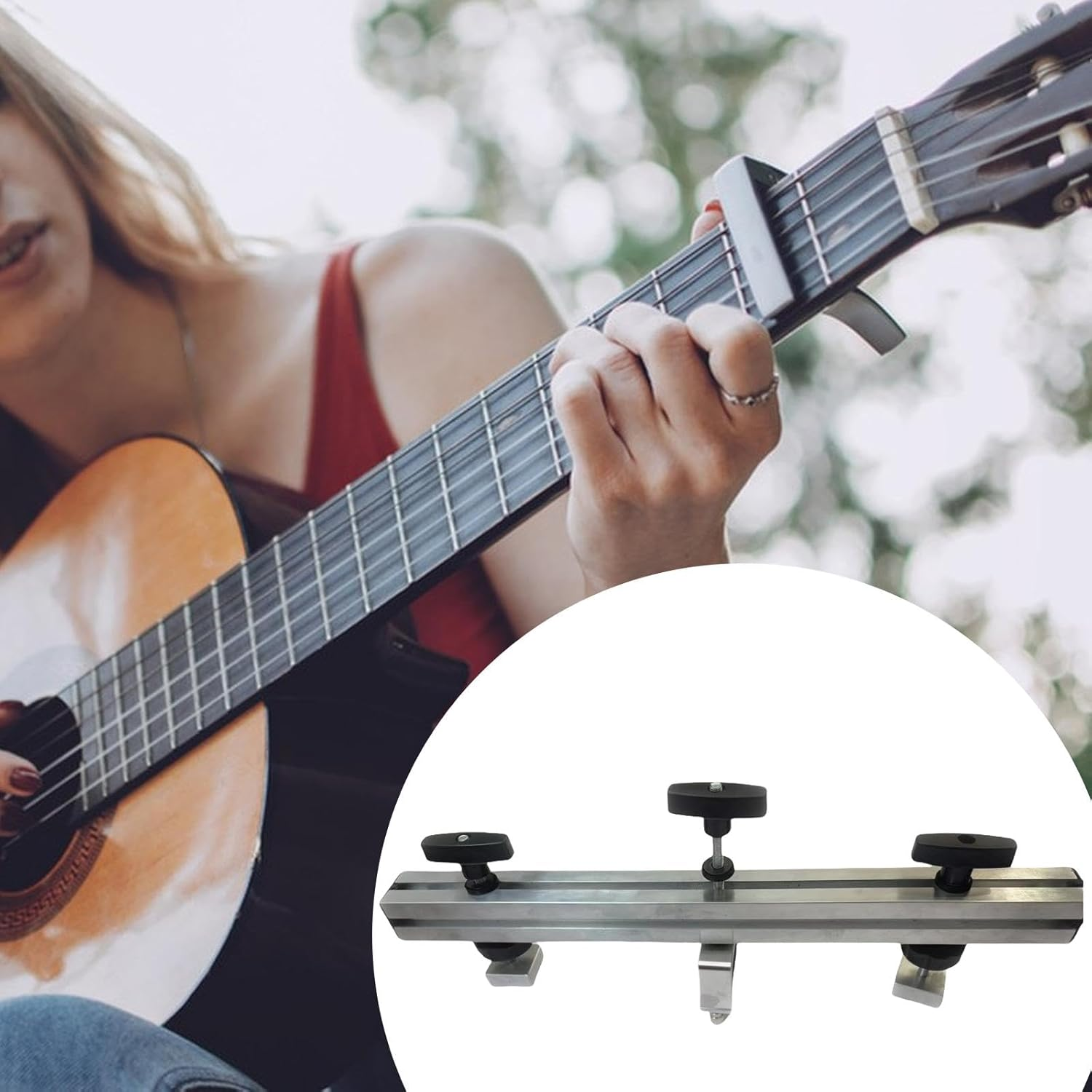 Junzhehub Multifunctional Guitar Neck Deformation Maintenance and Adjustment Tool image number 4