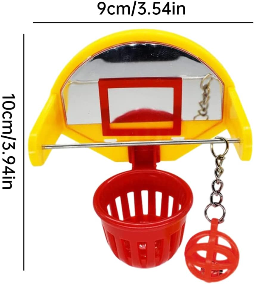 Bird Basketball Toys Parakeet Training Basketball Hoop Pet Chew Toy Cage Accessories, Bird Training Toys image number 6