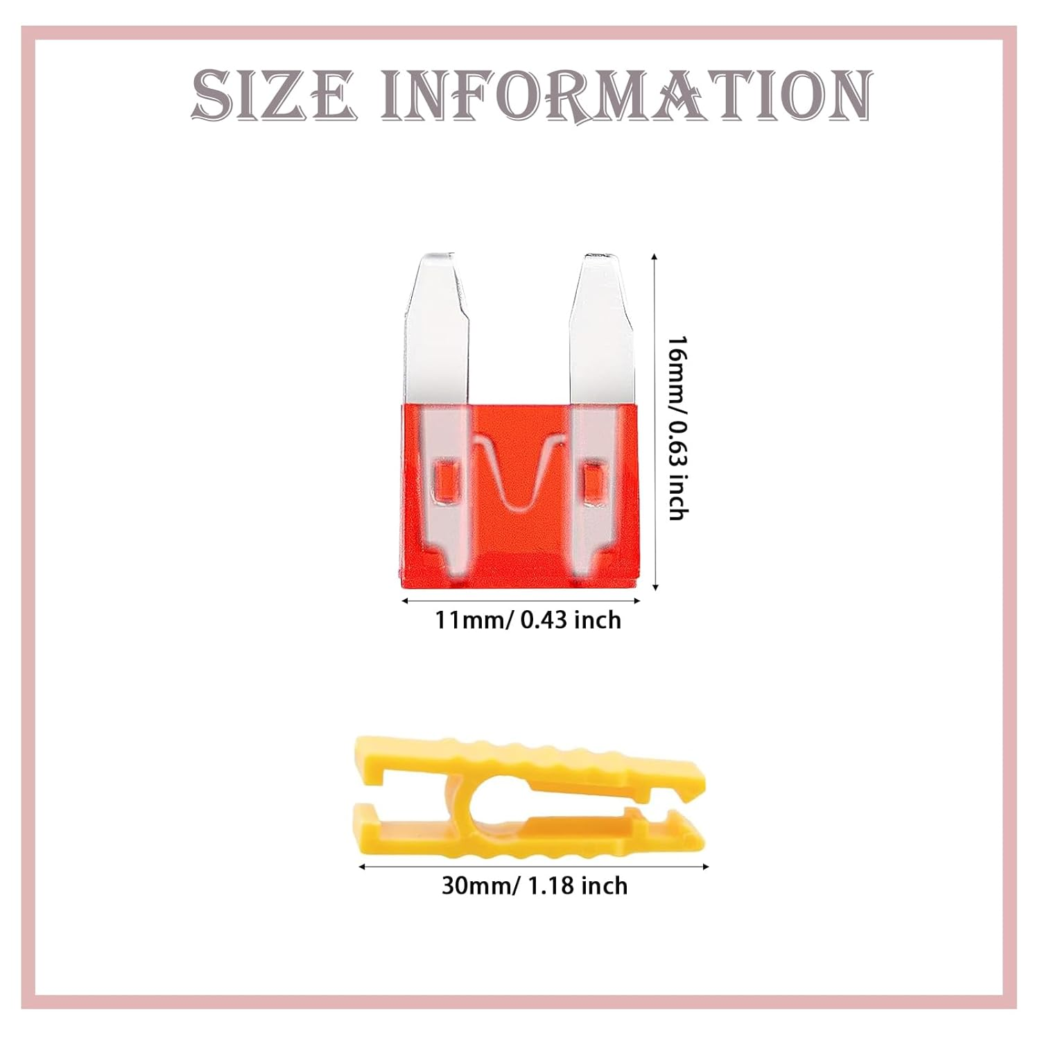 Jotia 121Pcs Auto Mini Blade Fuse Assortment Kit, Including 5A 10A 15A 20A 25A 30A Car Auto Fuses with Fuse Puller, Automotive Assorted Replacement Blade Fuses for Car Boat Motor Truck SUV image number 3