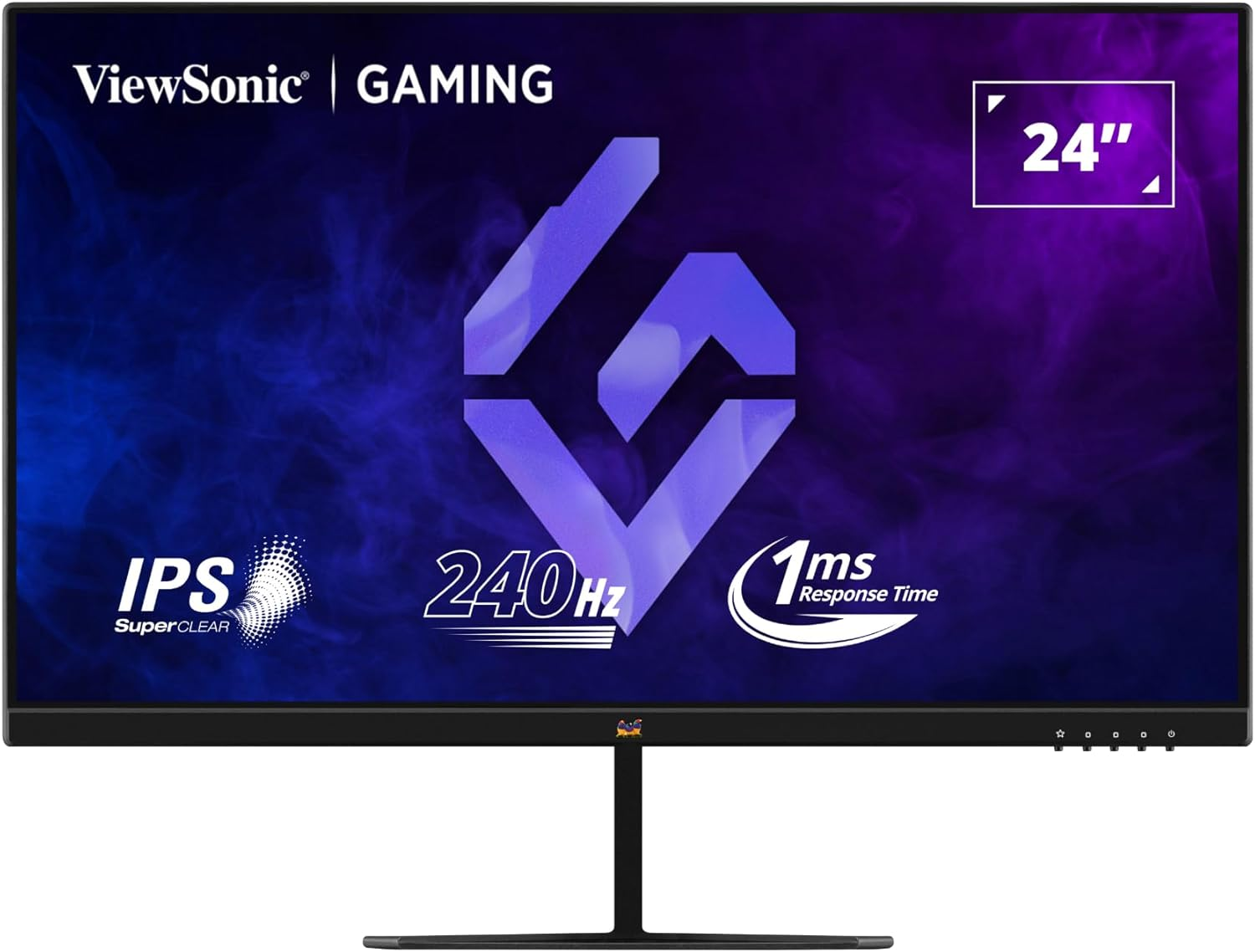 Viewsonic VX2479A-HD-PRO 24 Inch FHD Gaming Monitor, 240 Hz, 1 Ms MPRT, IPS, AMD Freesync, G-Sync Compatible, HDR10, HDMI, Display Port image number 1