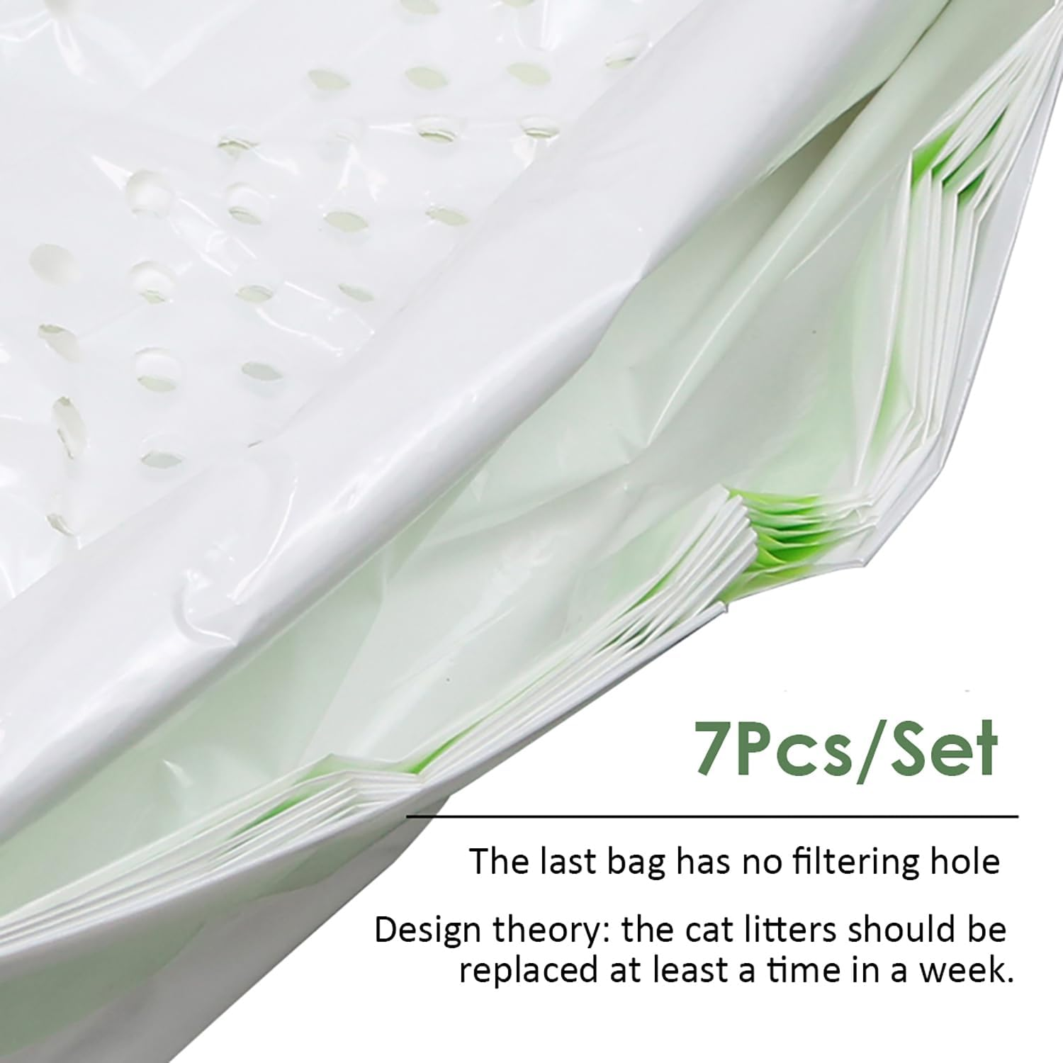 Cat Litter Filter Bag Drawstring Litter Sifting Liners Kit Waste Litter Box Liners Type 1 & S image number 3