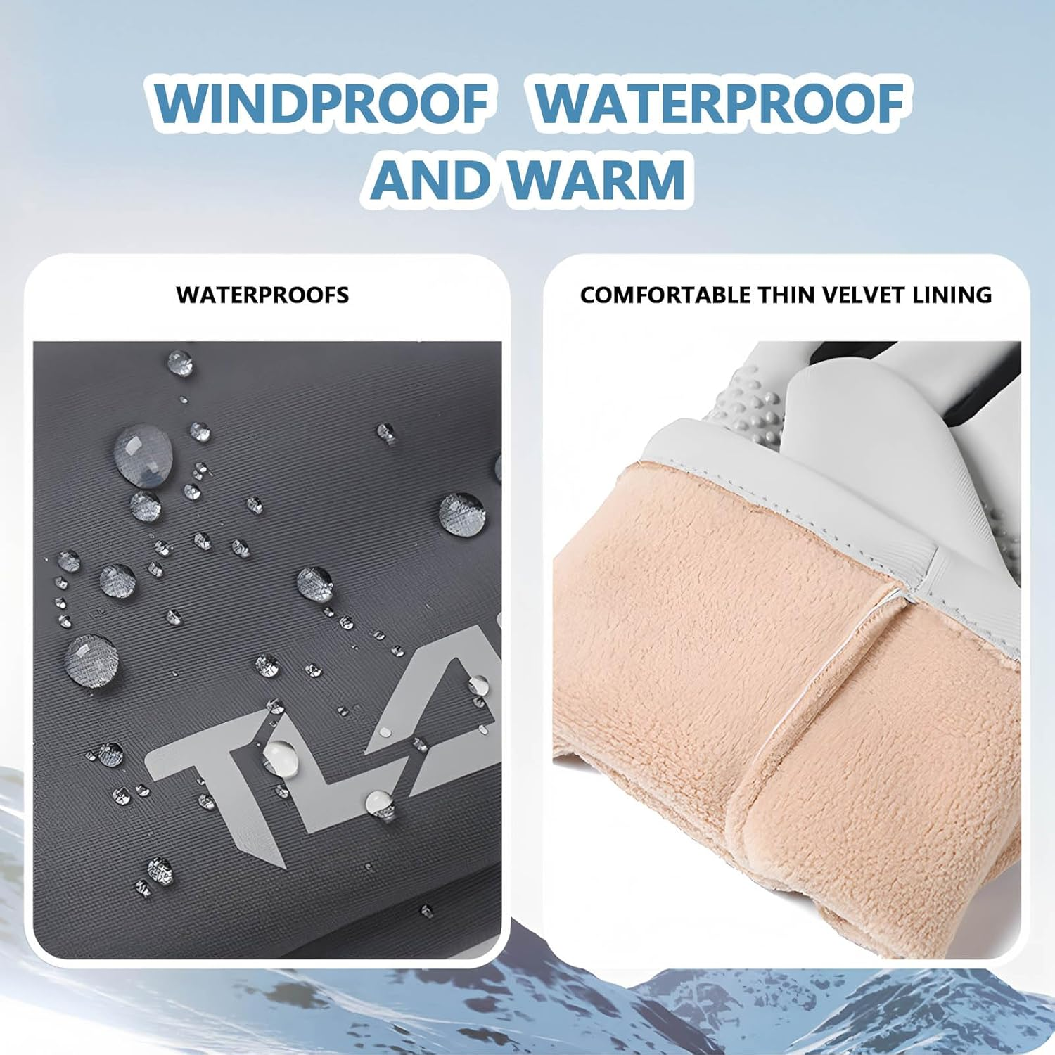 HDBHBH Waterproof Ski Gloves for Women - Winter Warm Snow Gloves, Touchscreen Fingers for Snowboarding, Snowmobile, Cold Weather - Anti-Slip Grip for Skiing & Outdoor Sports image number 1