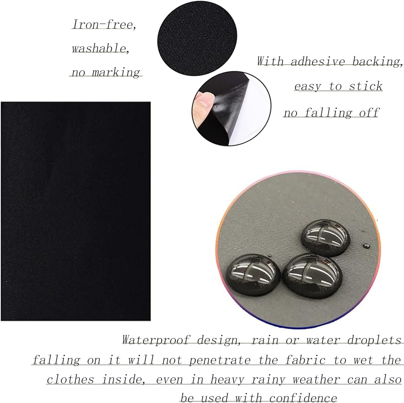 8Pcs 15X20Cm Self Adhesive Nylon Repair Patches, Waterproof Fabric Repair Patches, down Jacket Patch, Lightweight Camping Gear Patch for Clothing Raincoat Backpacks Tent Sleeping Bag Holes image number 2