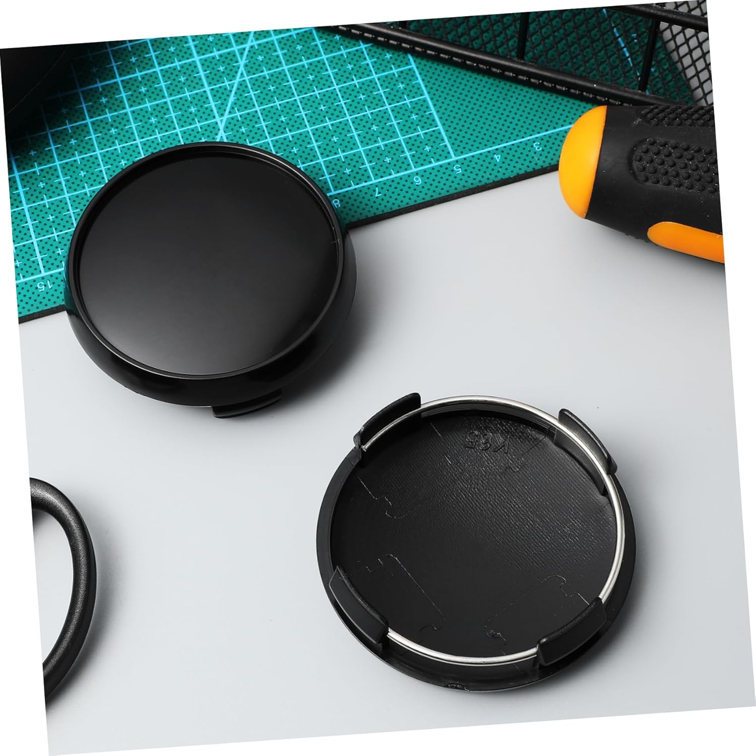 4Pcs Car Wheel Hub Caps Wheel Rim Center Caps Auto Center Hub Vehicle Rim Automotive Easy to Install Abs Material image number 5