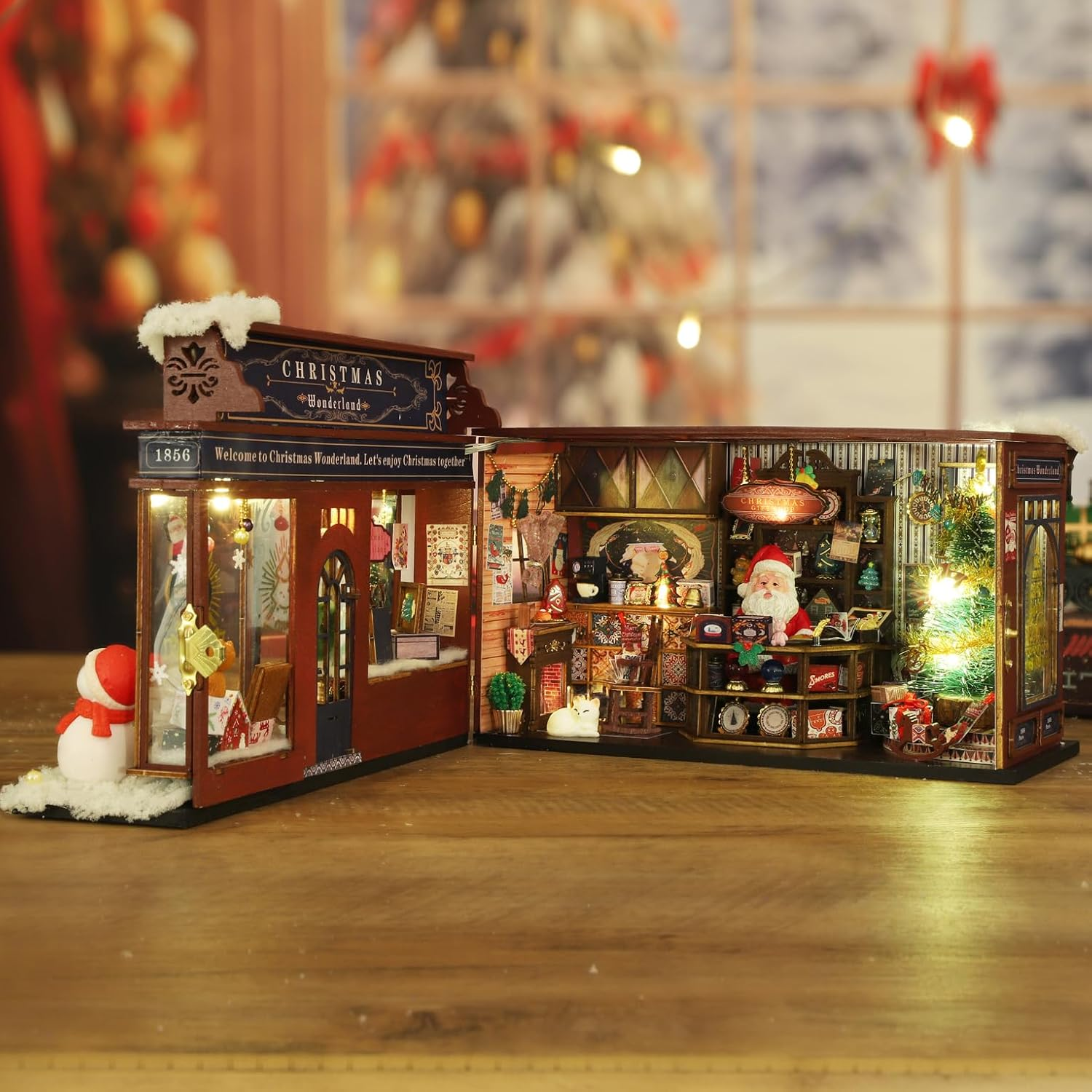 CUTEROOM DIY Miniature Dollhouse Kit,3D Wooden Doll House & Music Box,1:24 Scale DIY House Kit,Best Gift (Christmas) (Cottage)