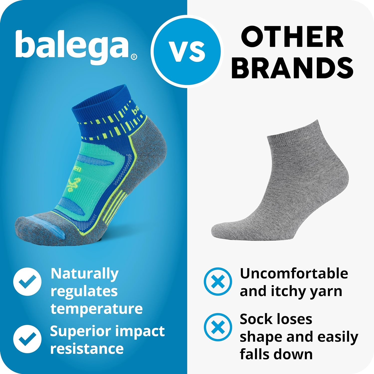 Balega Blister Resist Performance No Show Athletic Running Socks for Men and Women (1 Pair) image number 7