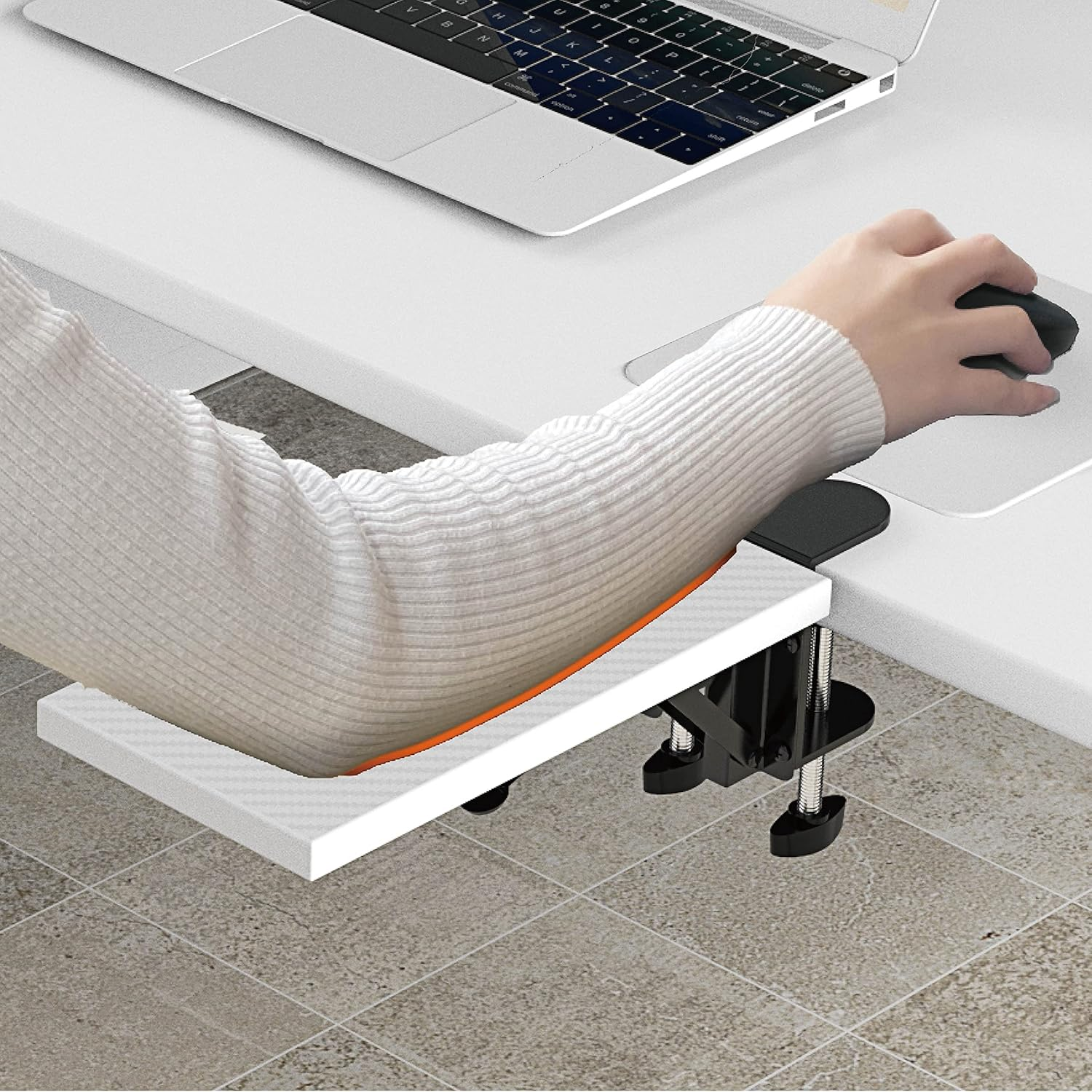 HONJIE Computer Arm Rest for Desk, Suitable for Office Desks, Sturdy Mouse Arm Support, Computer Desk Extender, Suitable for Home and Office