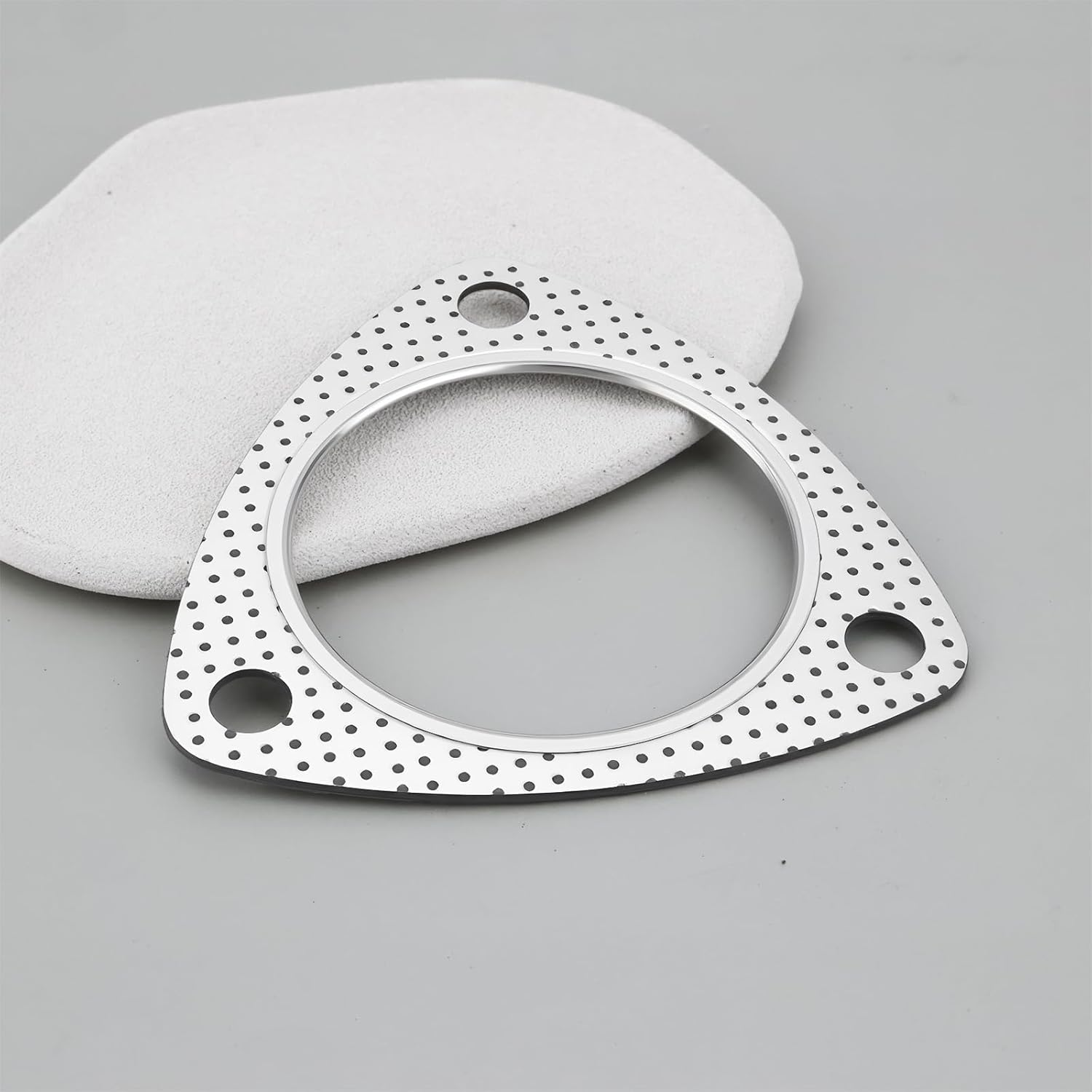2.75" Downpipe Exhaust Flange Gasket 71Mm Compatible with Three-Bolt Exhaust Flange Connections image number 2