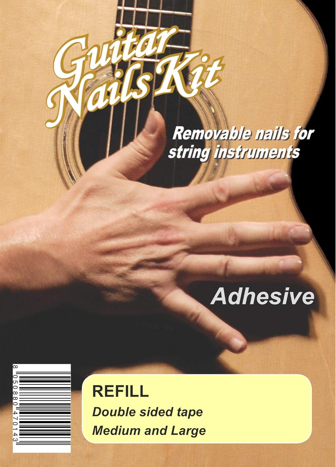 Guitar Nails Kit - Removable Guitar Nails - Removable Guitar Picks and Thimbles for Acoustic and Classical Guitar