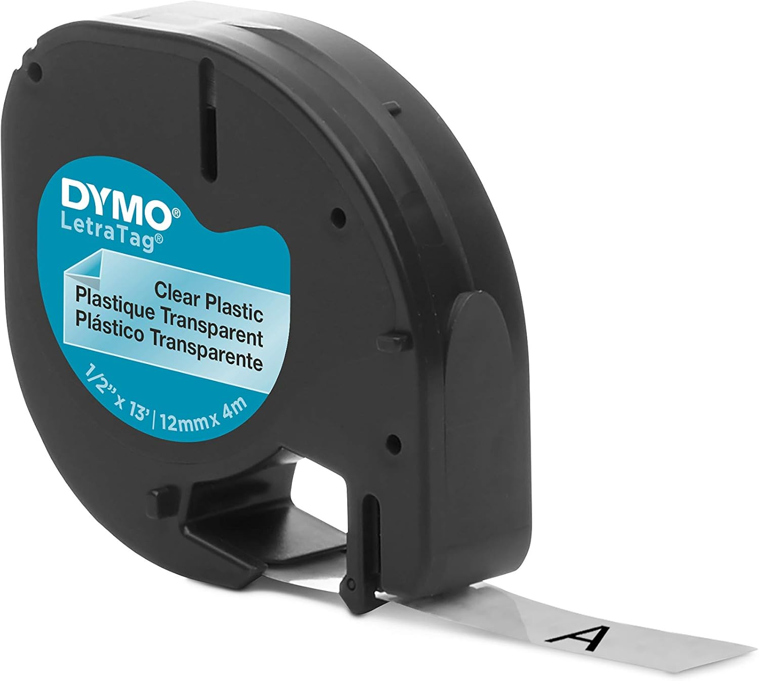 DYMO Letratag Labeler Plastic Tape 12Mm X 4M Clear image number 3