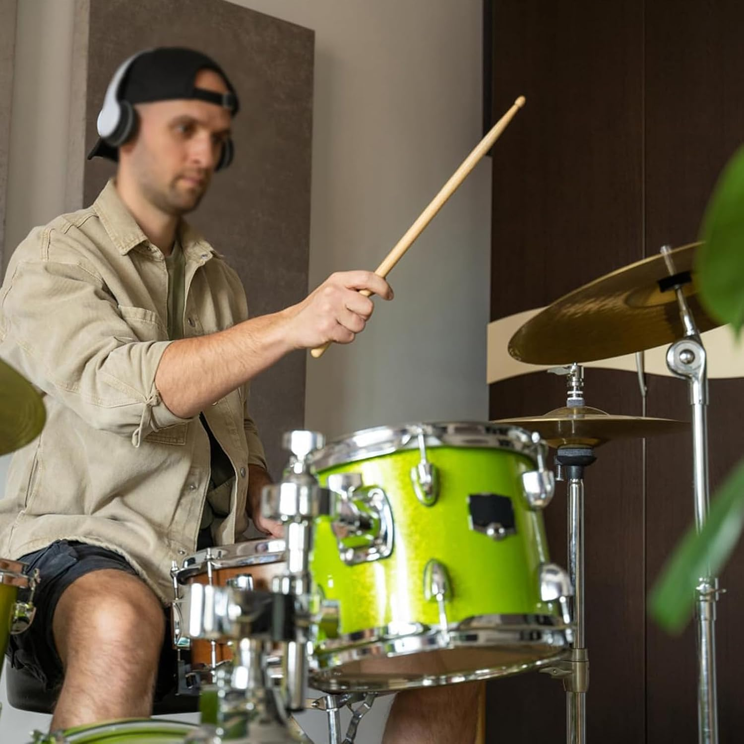 2 Pairs Drum Sticks 5A, Classic Wood Drumsticks, Anti-Slip Durable Professional Musical Instrument Percussion Instrument Practice Drum Stick image number 3