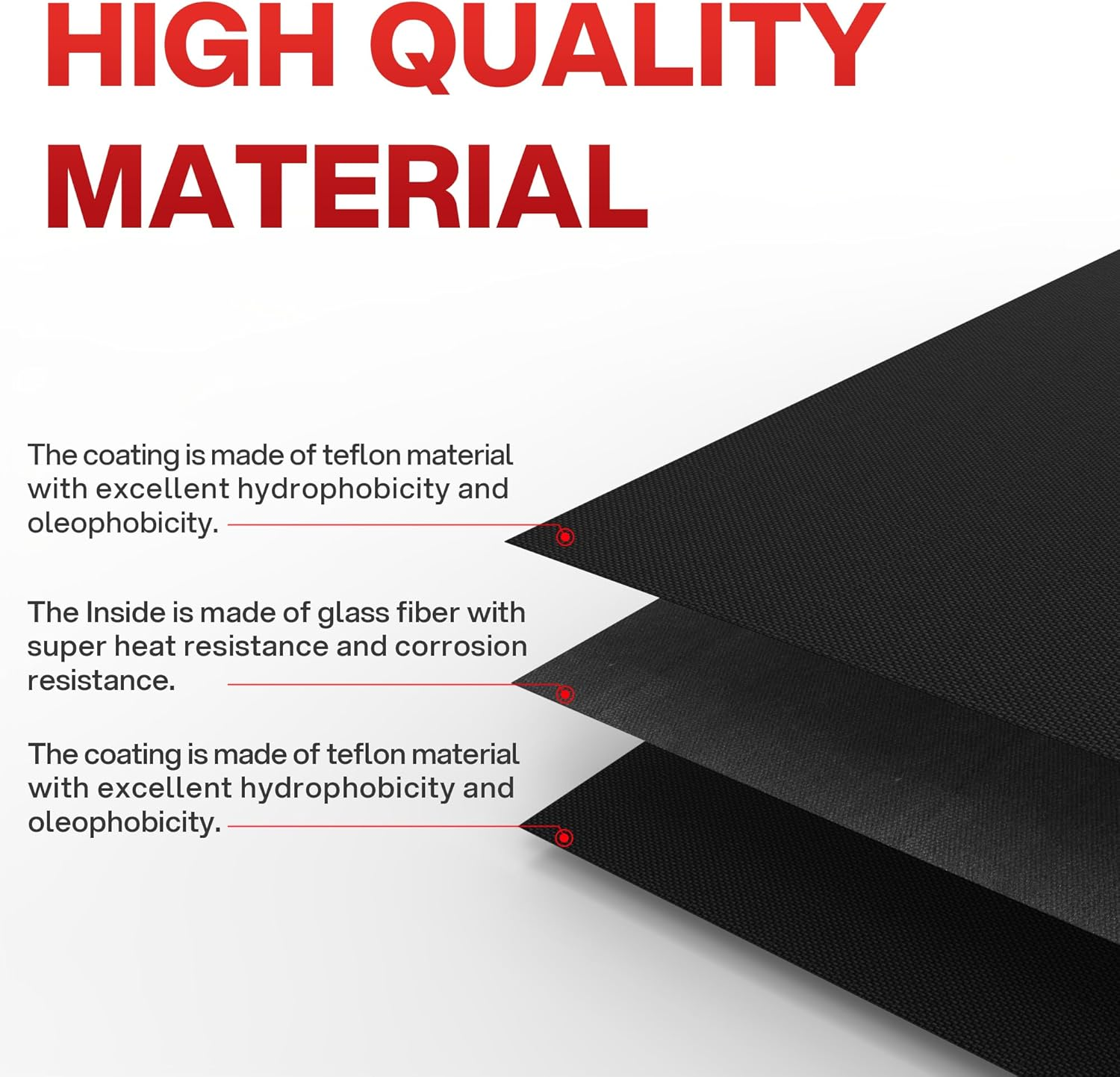 Grill Mats for Outdoor Grill, (10 Pcs) Non Stick BBQ Grill Mat Grilling Mat, BBQ Grilling Accessories, Heavy Duty, Reusable and Easy to Clean, Grill Sheets for Gas Charcoal and Electric BBQ image number 4