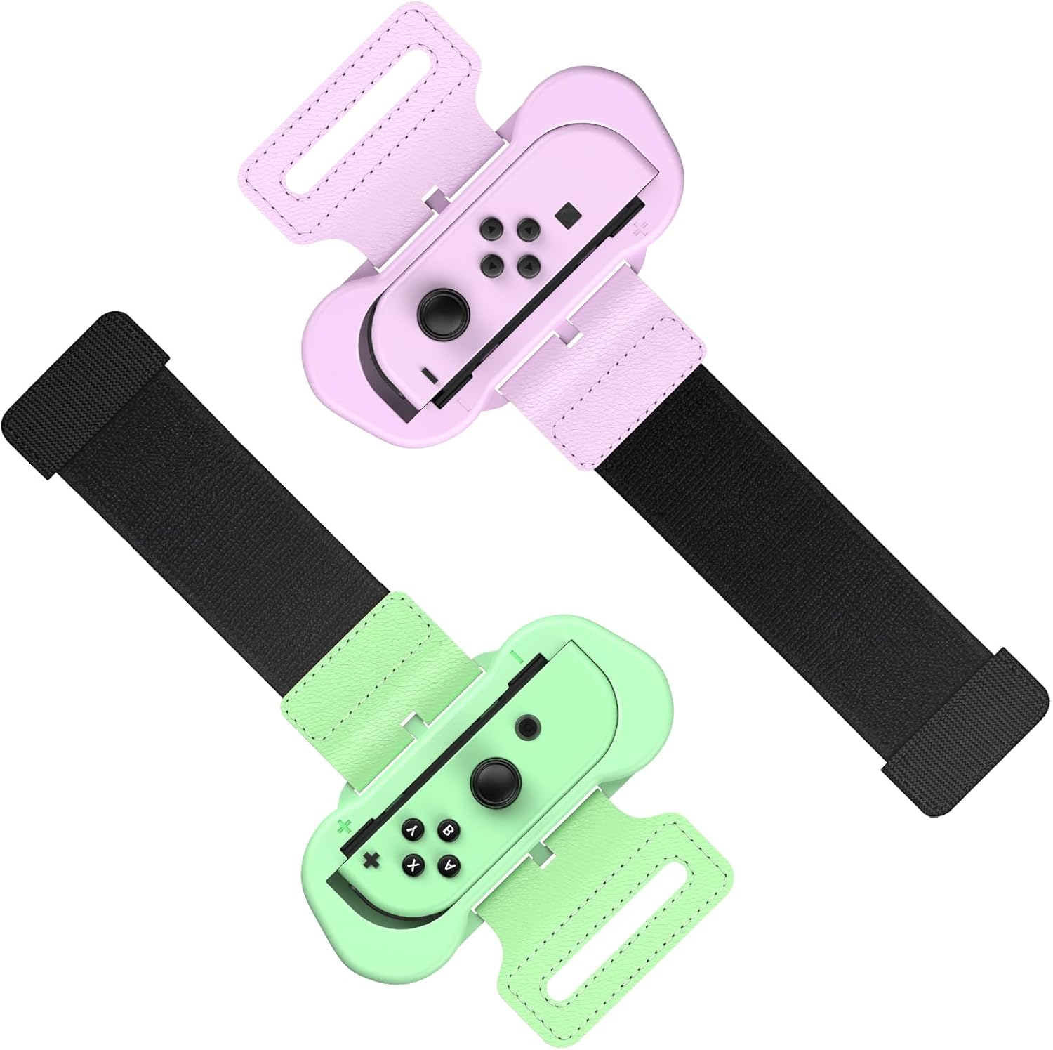 Wrist Bands for Just Dance 2020 2019 and Zumba Burn It up for Nintendo Switch Controller Game, Adjustable Elastic Strap for Joy-Cons Controller, Two Size for Adults and Children, 2 Pack (Red and Blue)