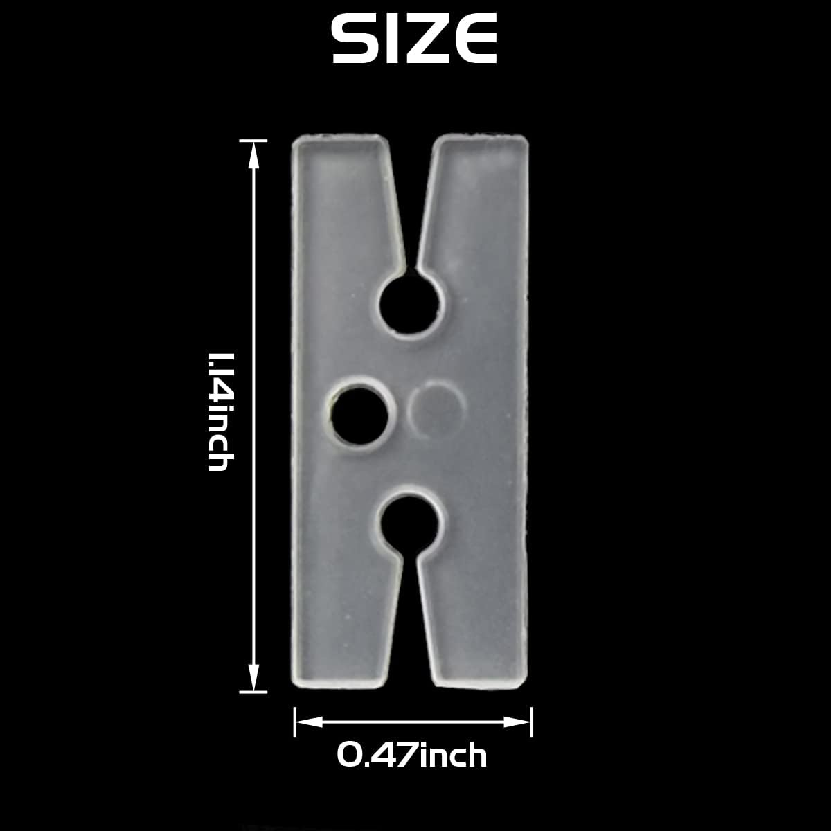 GXXMEI 300PCS Plastic Balloon Clips Ties for Sealing, H Shape Bulk Balloon Ties Clips Tool for Wedding Party Christmas Birthday Decoration image number 2