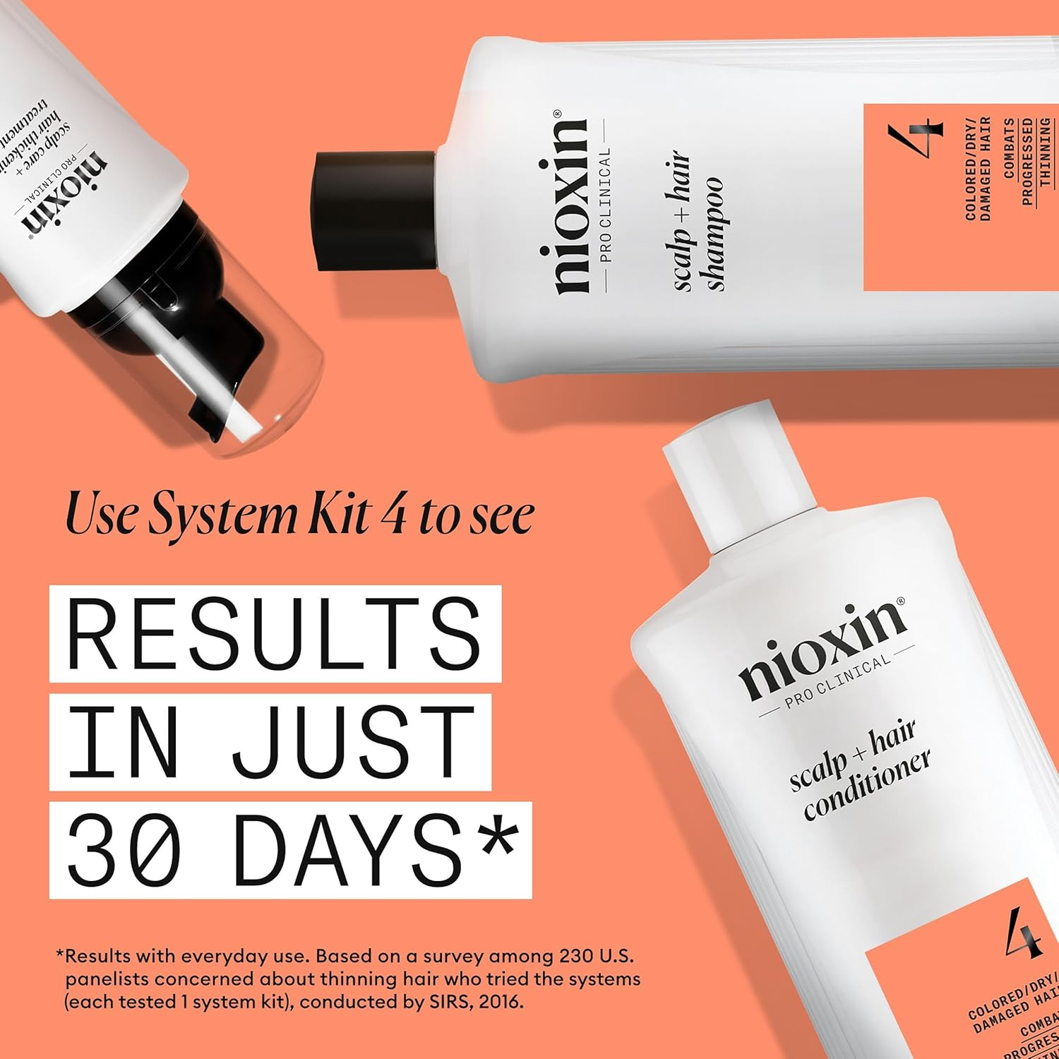 Nioxin Cleanser, System 4 (Fine/Treated/Noticeably Thinning), 33.8 Ounce image number 3