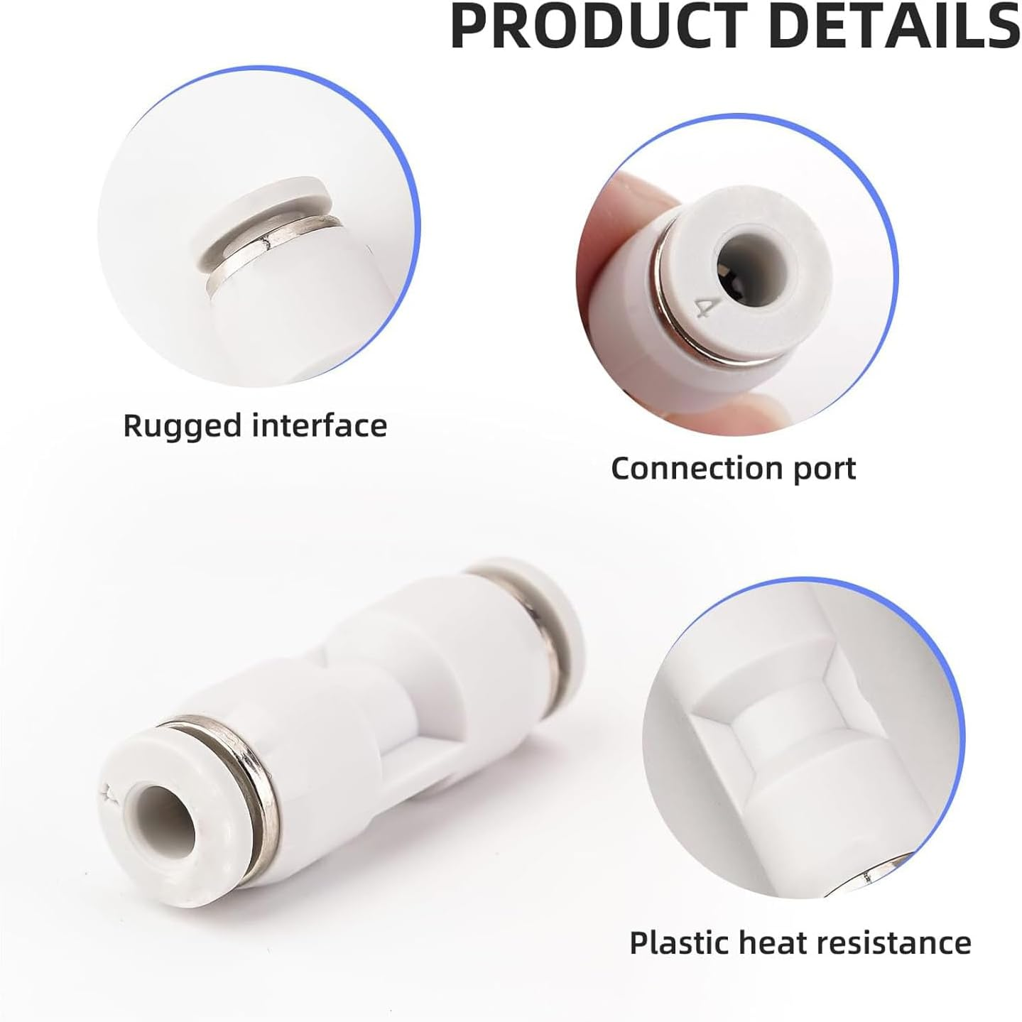 LEOWAY 5M PTFE Teflon Tube 2.5Mm Id/4.0Mm OD with 2Pcs PTFE Feed Tube Connector and Tubing Cutter for P1P/P1S/X1/X1C,For 1.75Mm Filament 3D Printer image number 2