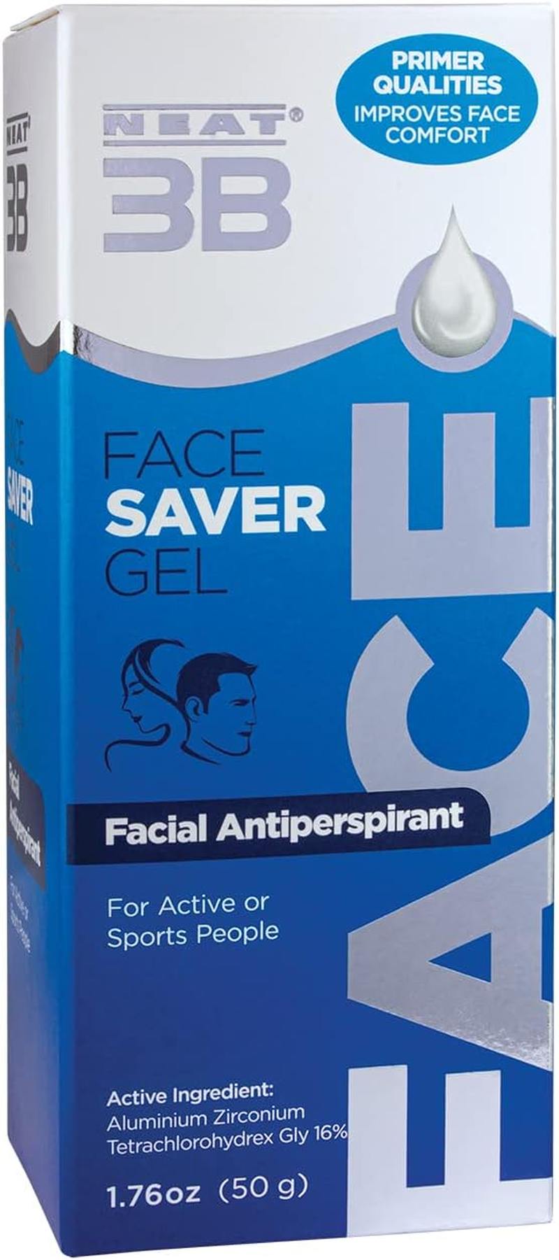 Neat Feat 3B Face Saver Antiperspirant Gel for Facial Perspiration and Shine, 1.76 Fluid Ounces image number 2