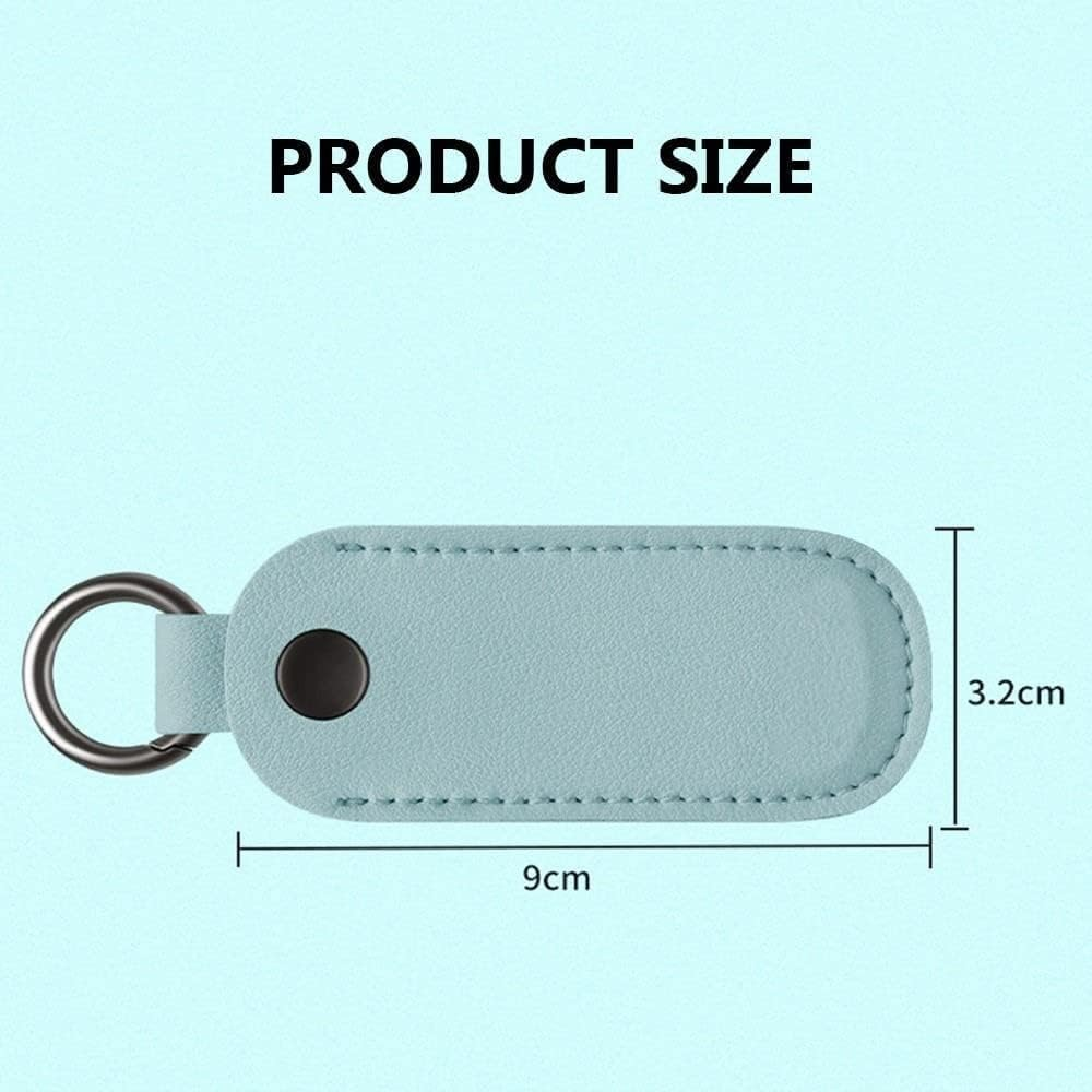 3PCS Leather U Disk Pouch Key Ring Holder USB Flash Drive Storage Bag Pen Drive Protective Cover Memory Stick Case image number 2