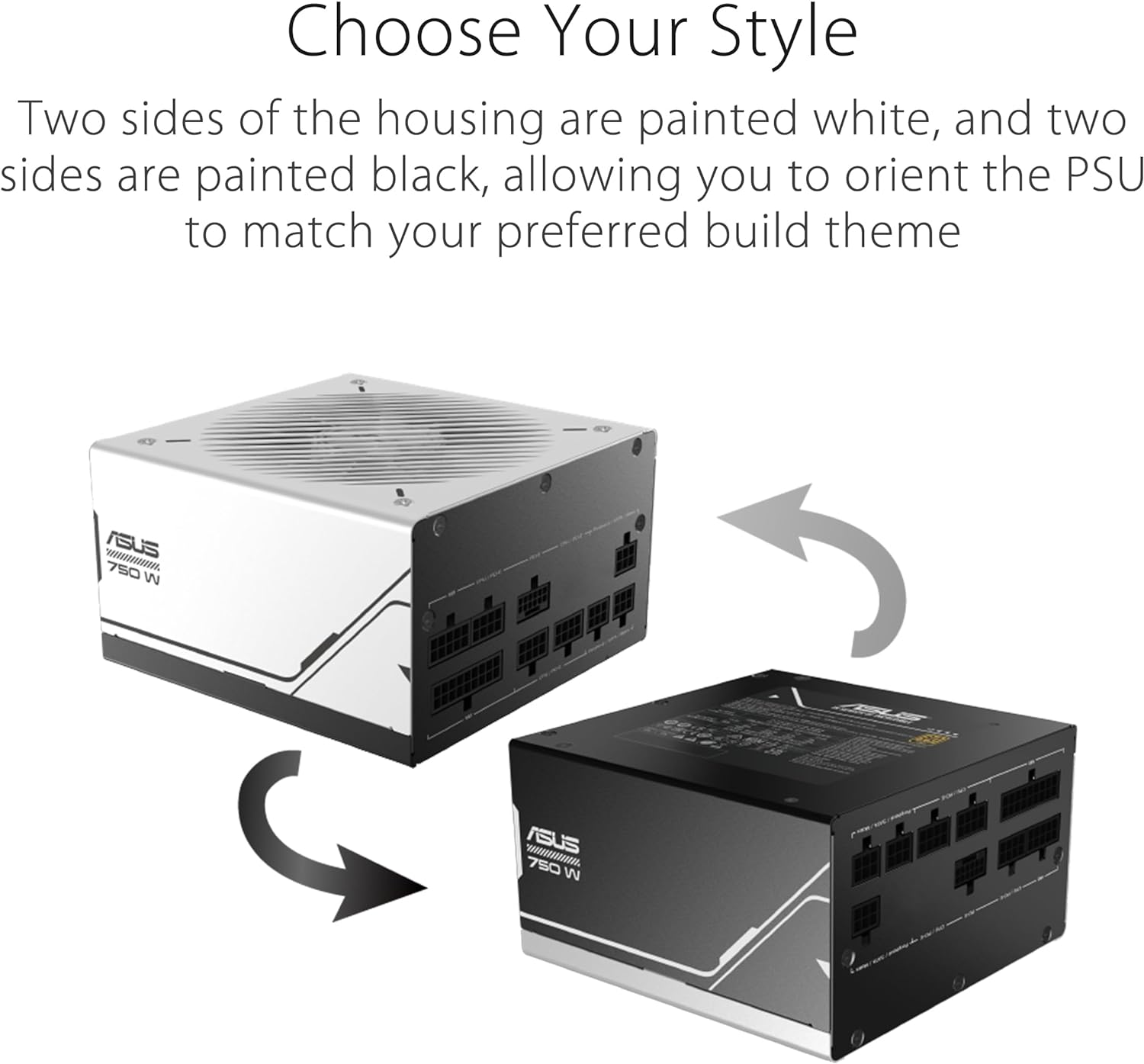 8 Year Warranty MODLE Power Supply to FIT ASUS Prime AP-750G 80+ Gold 750W Pcie 5.0 and ATX 3.0