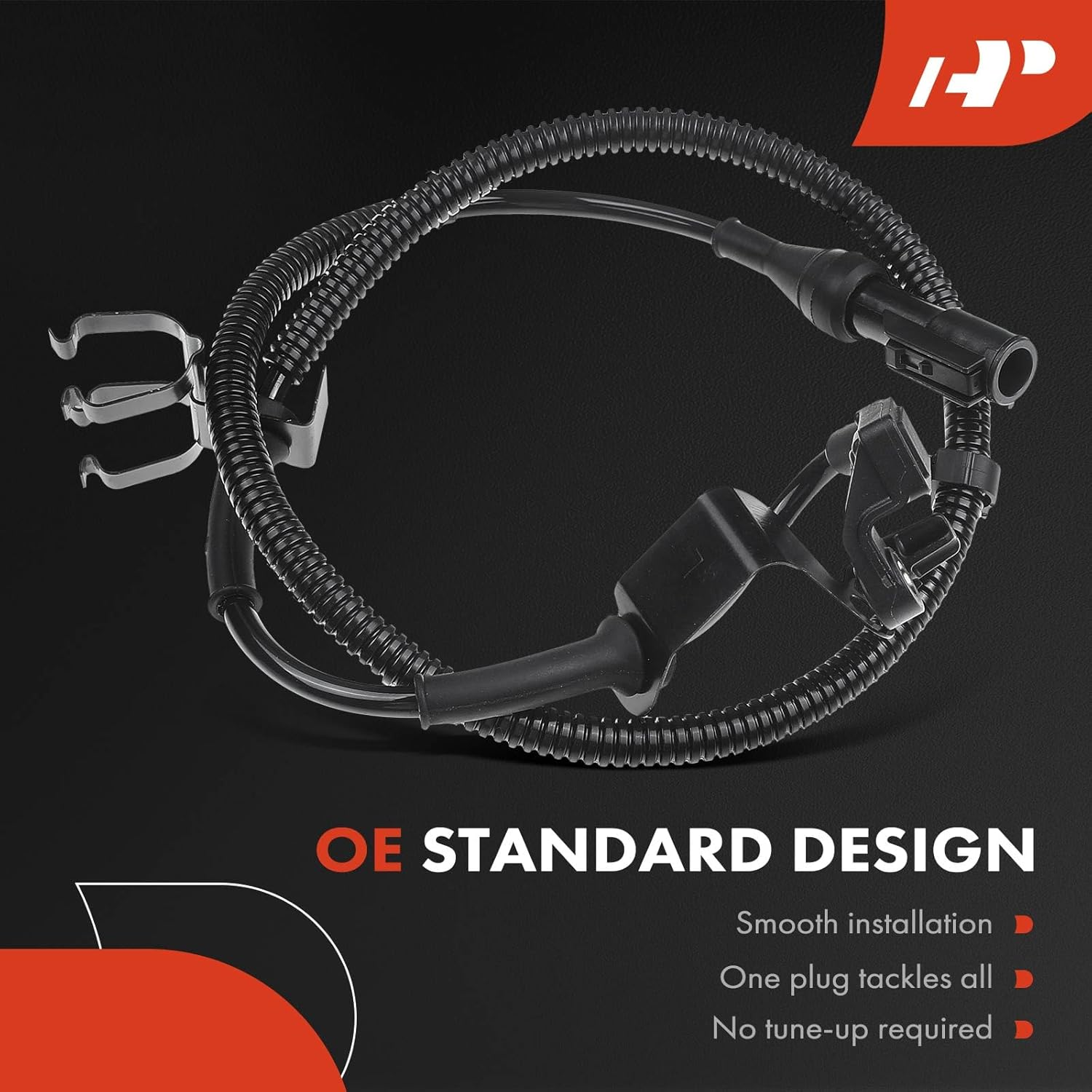 A-Premium ABS Wheel Speed Sensor Compatible with Jaguar Models - S-Type 2000 2001 2002 - Rear Left Driver Side, Replace# XR853277