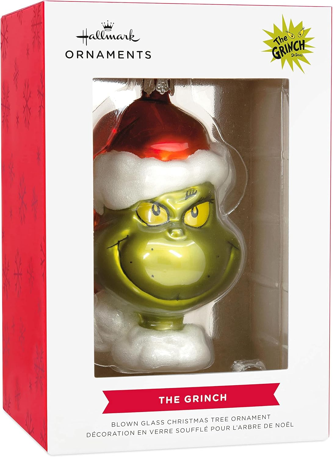 Hallmark How the Grinch Stole Christmas! Blown Glass Ornament, Dr. Seuss Tree Decoration, (0002HCM9155) image number 4