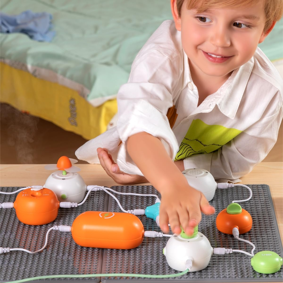 Circuit Kits for Kids - Electronics Exploration Kit over 64 Projects, Physics Science Kits for Kids with Full Project Manual, Circuits Block Board STEM Educational Toy for Boys Girls Toddlers 3+ image number 1