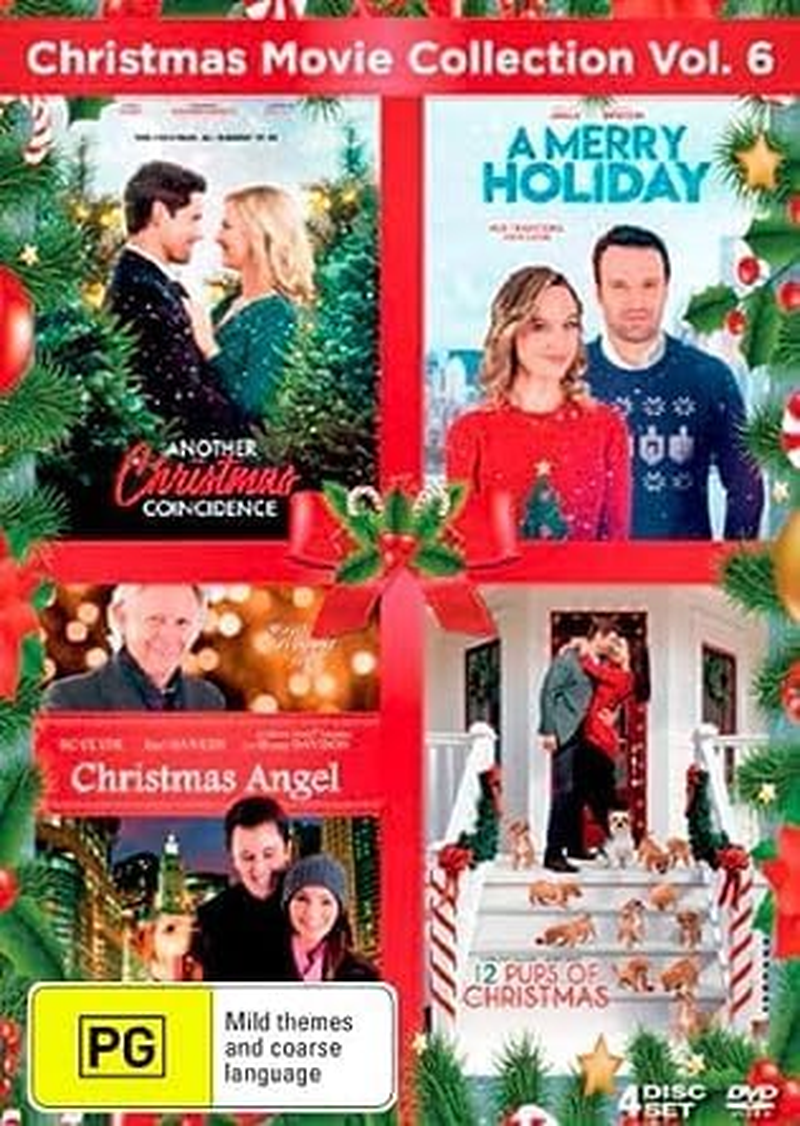 Christmas Movie Collection (Volume 6) - 4-DVD Box Set ( a Godwink Christmas: Meant for Love / a Merry Holiday / Christmas Angel / 12 Pups of Christmas ) ( a Godwink Christmas: Meant for Love / Mistlet