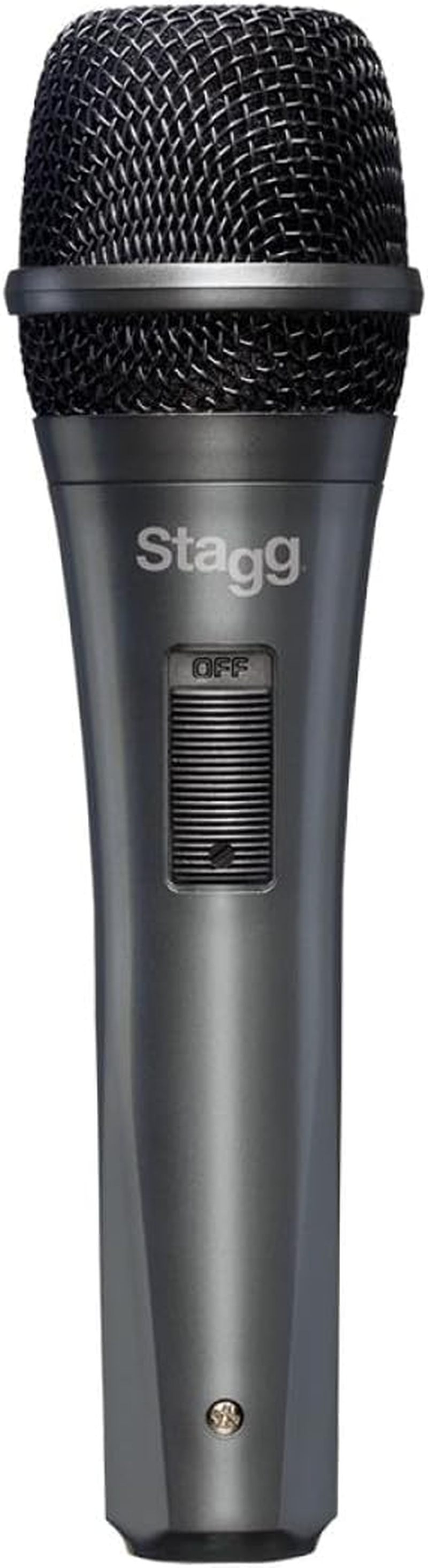 Stagg SDMP10 Multipurpose Cardioid Dynamic Microphone 3-Pin XLR Connection, Vocal and Instrumental Microphone.