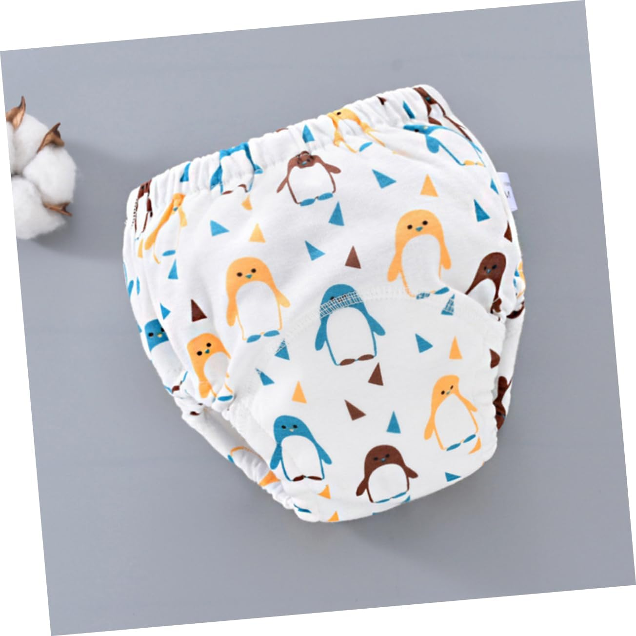 4Pcs Cotton Training Pants for Toddlers Breathable Diapers Nappy Pants Potty Learning for Boy Girl Washable image number 2