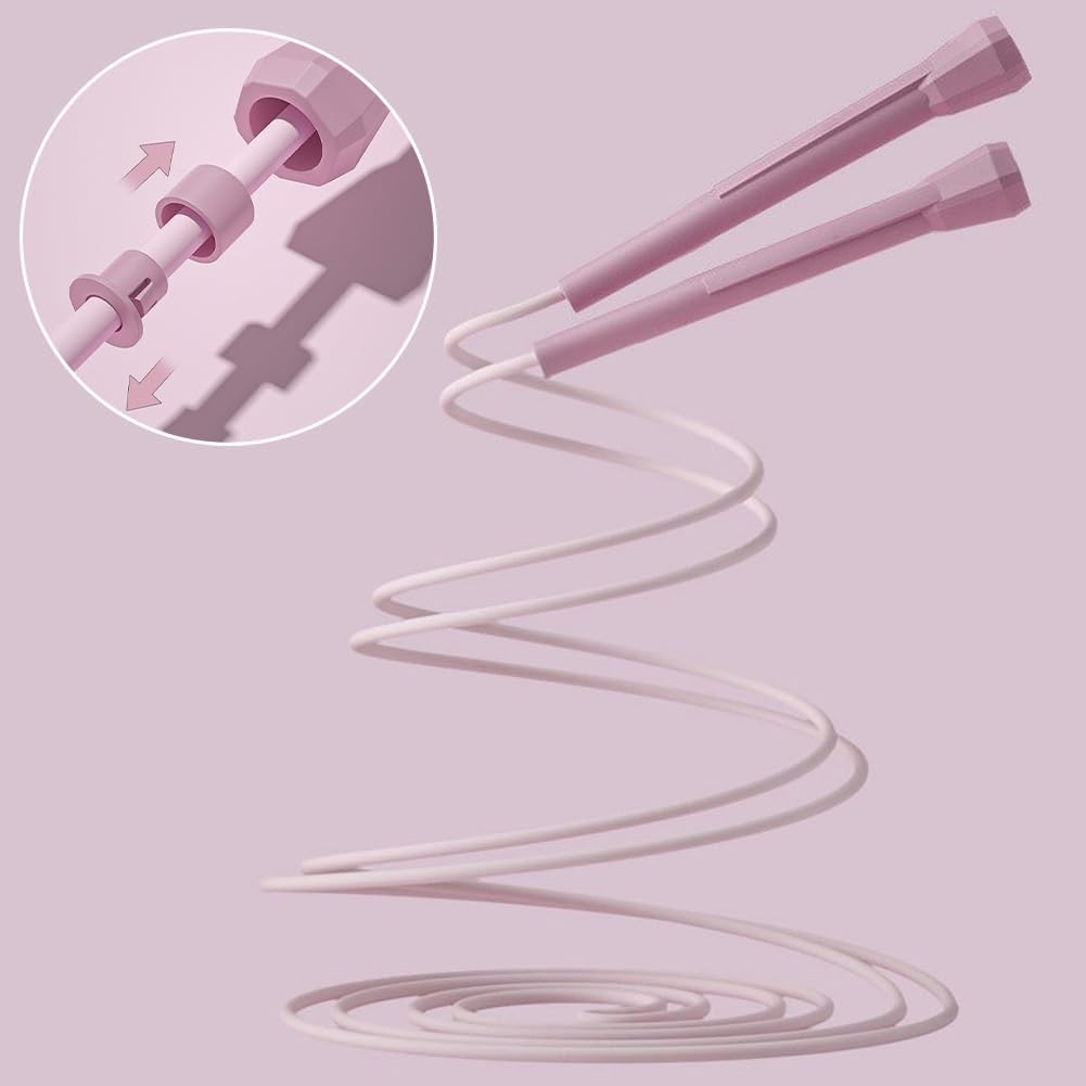 Adjustable Soft Tangle-Free Jump Rope for Kids and Adults with Ergonomic Handles - Perfect for Exercise, Fitness, Outdoor Fun and More image number 3