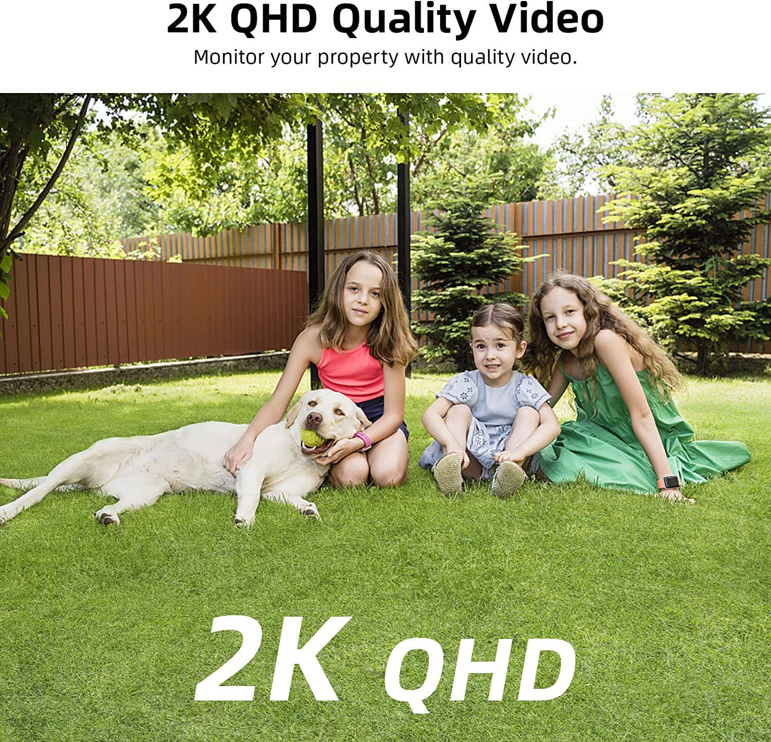 AOSU 2K Security Cameras Wireless Outdoor, Battery Powered for Home Security Cameras with PIR Human Motion Detection, Full-Color Night Vision, Spotlight & Siren, 2-Way Audio, 2.4Ghz Wifi, Waterproof image number 6