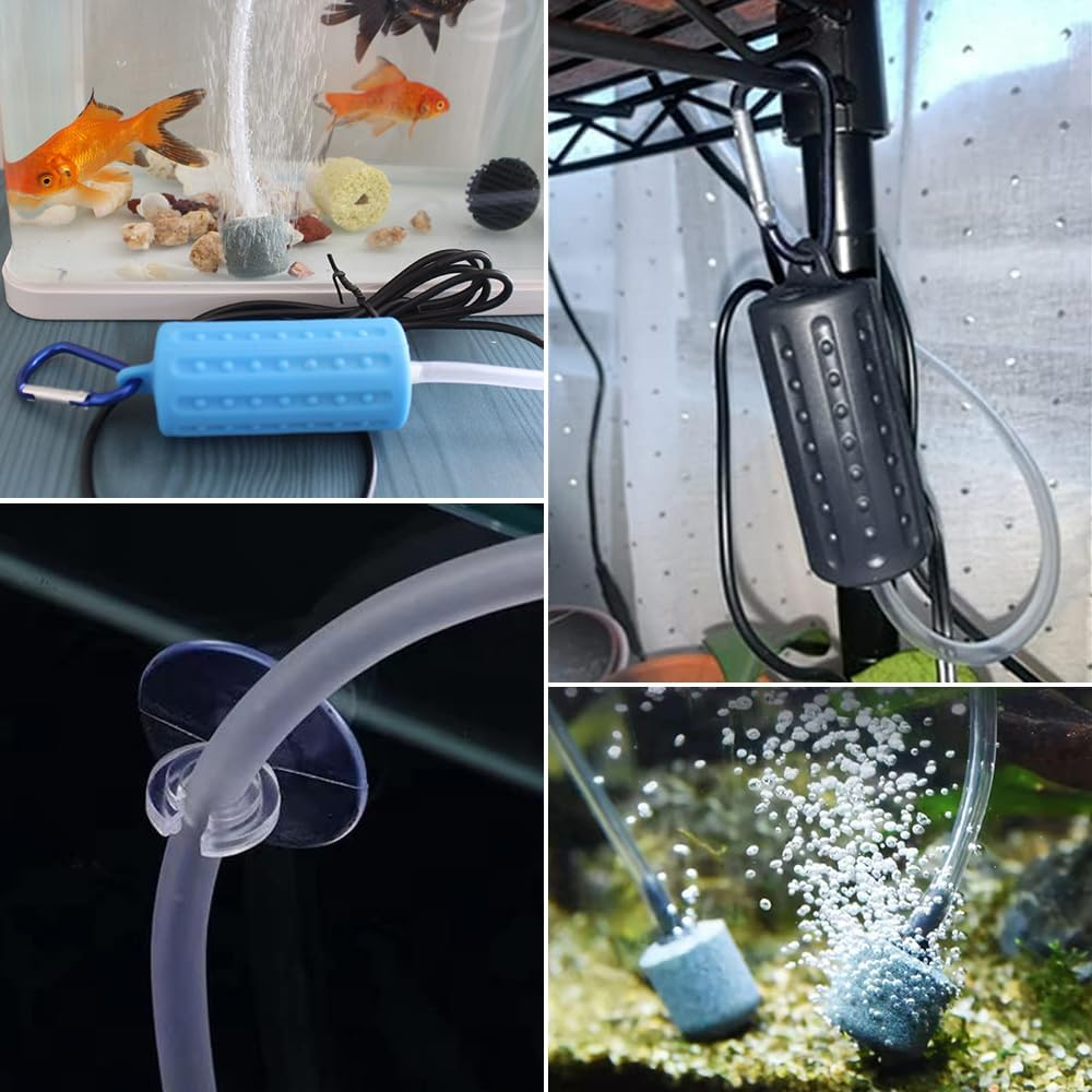 USB Aquarium Air Pump,Fish Tank Air Pump, Small Silent Aquarium Air Pump, 5V Mini Aquarium Air Pump USB, Mini USB Aquarium Fish Tank Oxygen Air Pump image number 3
