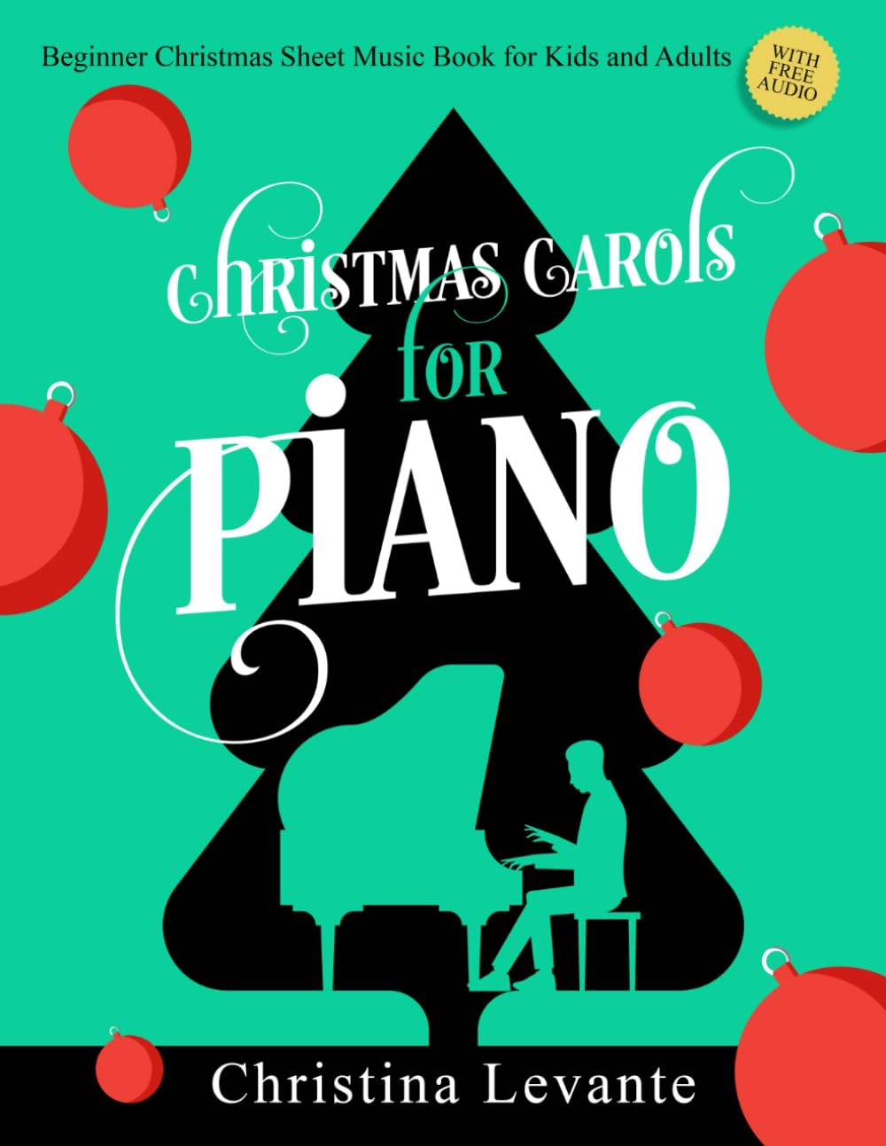 Christmas Carols for Piano. Beginner Christmas Sheet Music Book for Kids and Adults (+Free Audio) image number 2
