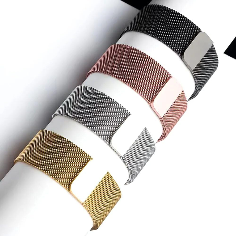 Compatible with Apple Watch 38 Mm 40 Mm 41 Mm 42 Mm 44 Mm 45 Mm 46 Mm 49 Mm Women, Stainless Steel Metal Compatible with Series 10 9 Se(Se 2) 8 7 6 5 4 3 2 1, 38/40/41Mm, Stainless Steel, No Gemstone image number 3