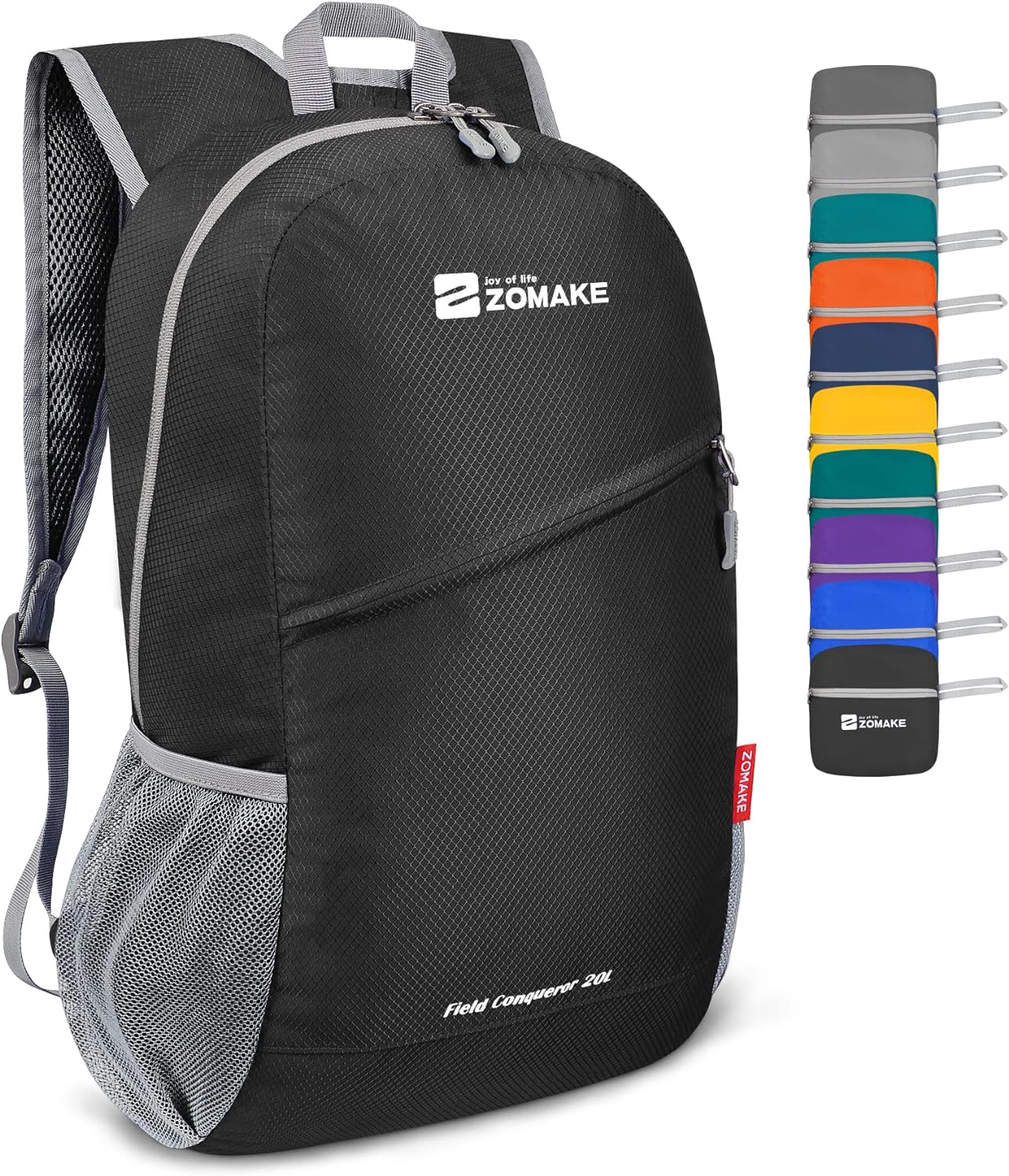 ZOMAKE Foldable Backpack 20L Lightweight Folding Pack, Water Resistant Small Travel Daypack for Hiking Camping Walking